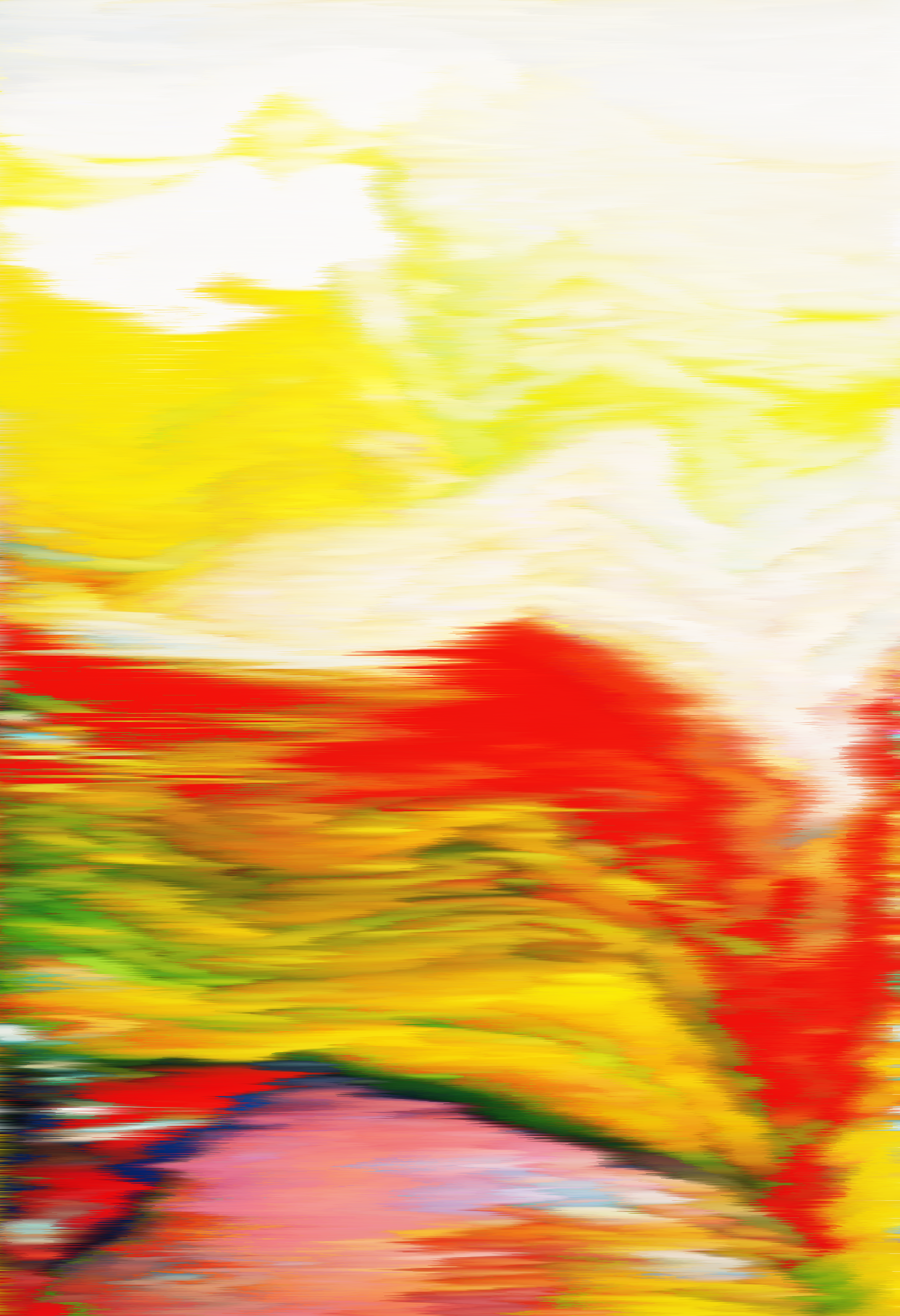 Sky stays pure though clouds drift