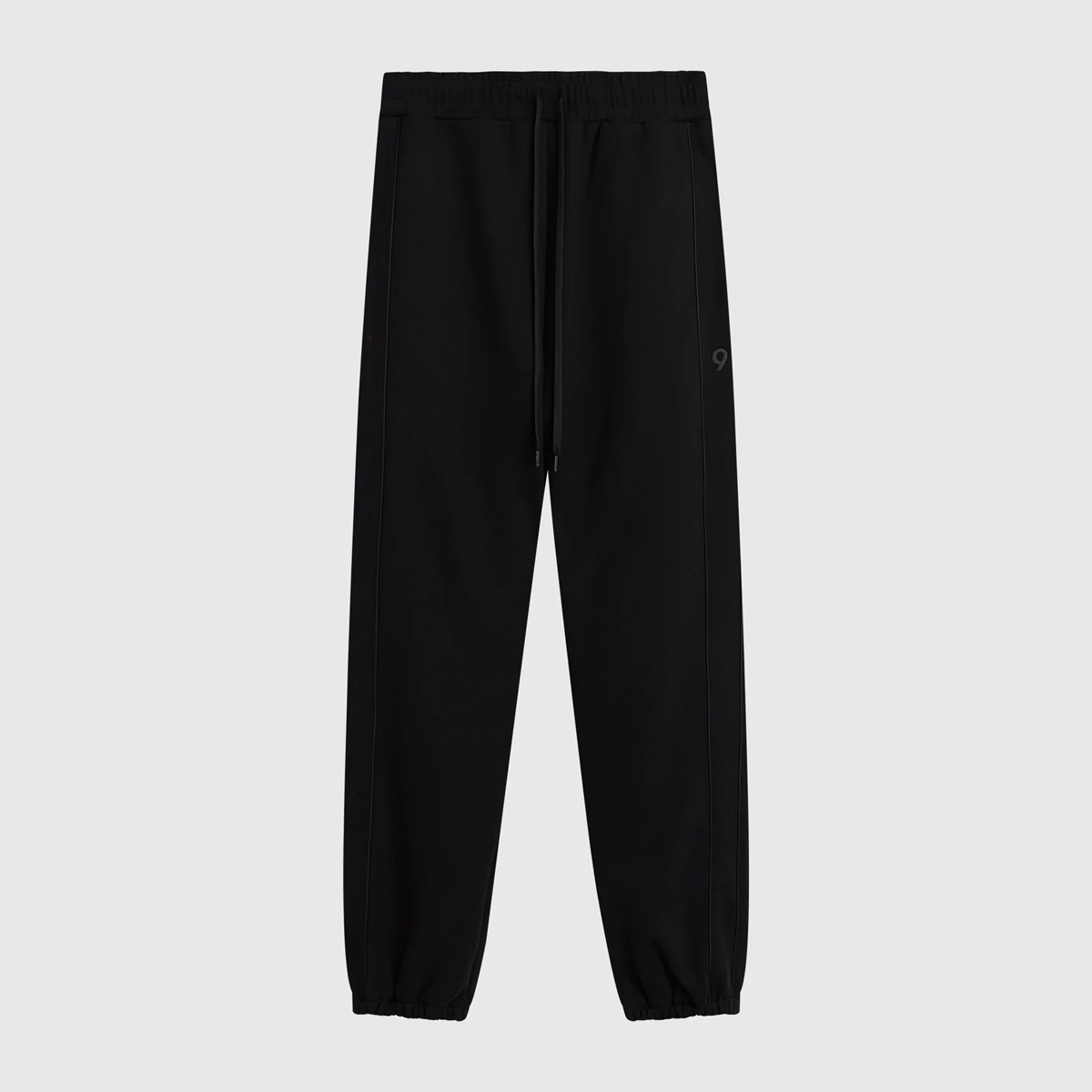 9DCC PREMIUM FLEECE JOGGERS IN BLACK WITH SATIN PIPING #52