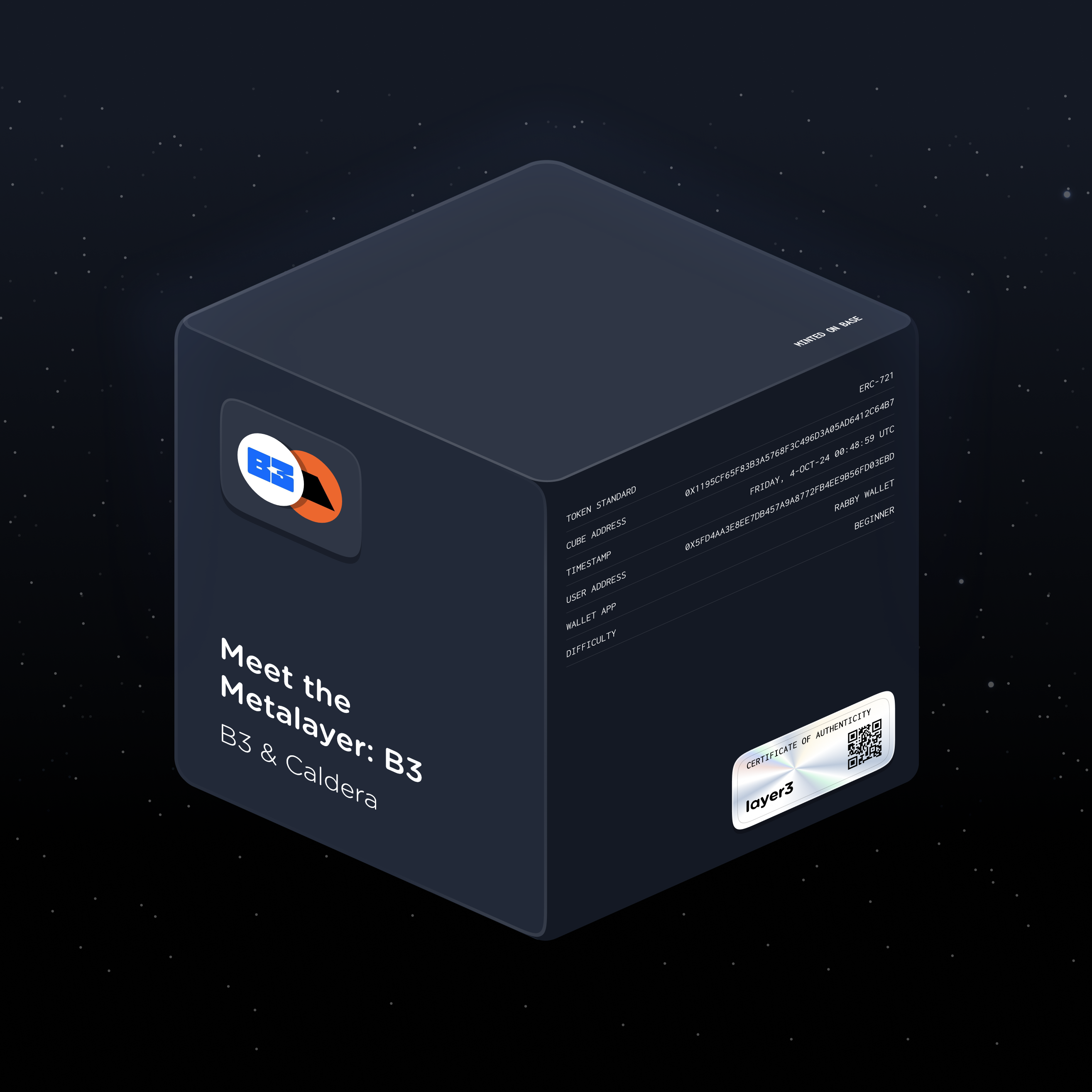 Meet the Metalayer: B3