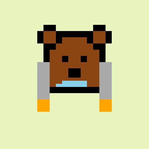 Pixel Bear #20662