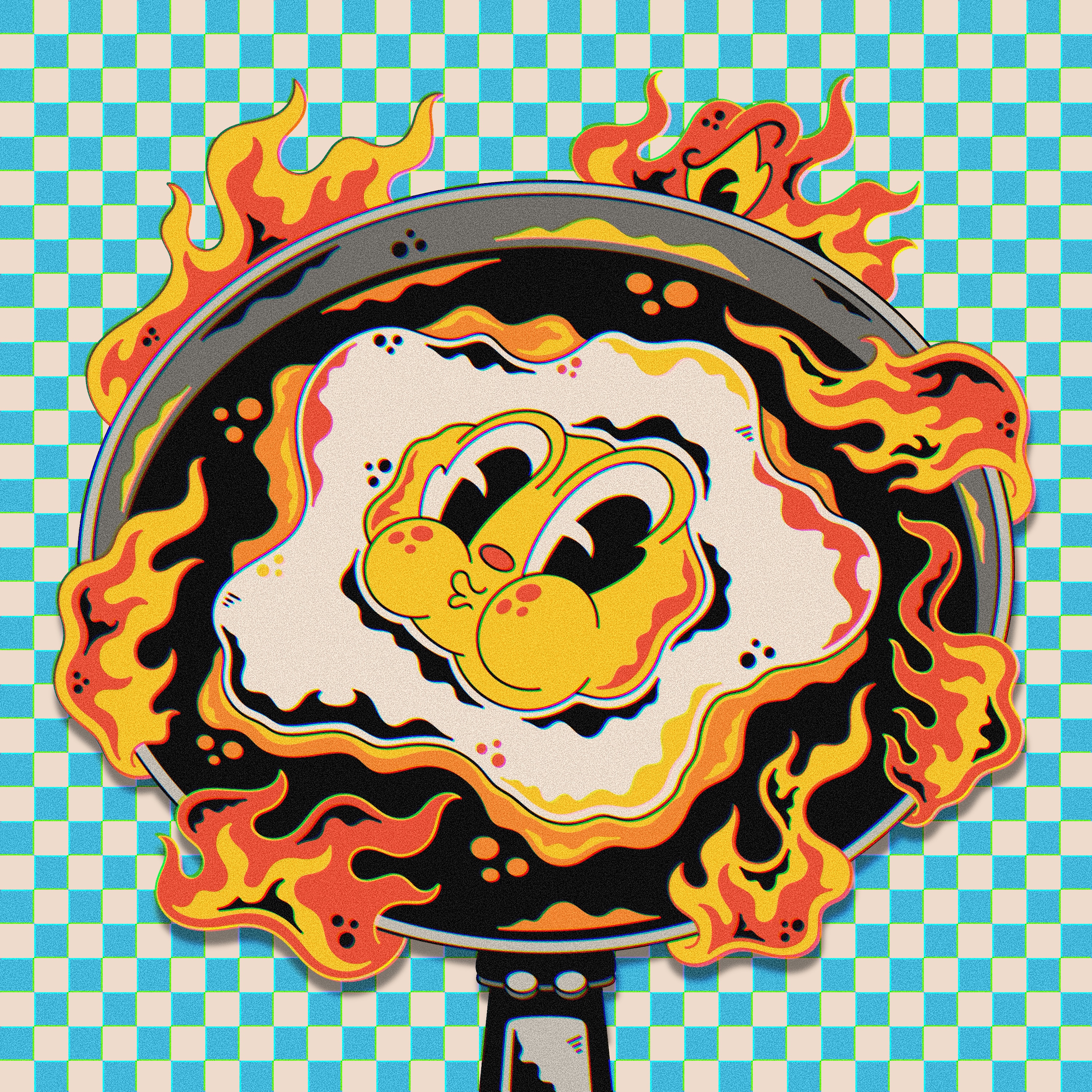 A Perfect Sunny-Side Up Egg!