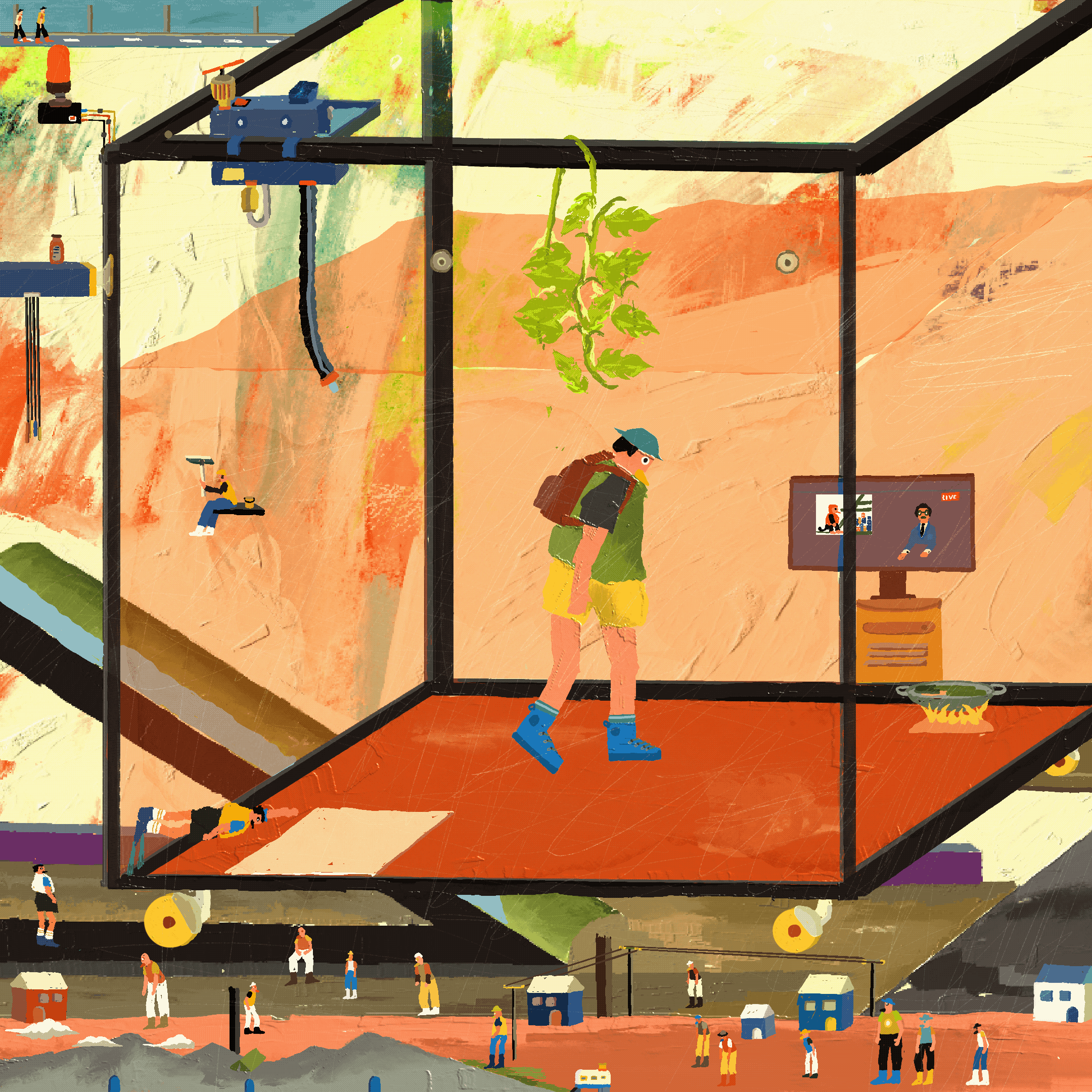 THE WATER MAN'S CAGE