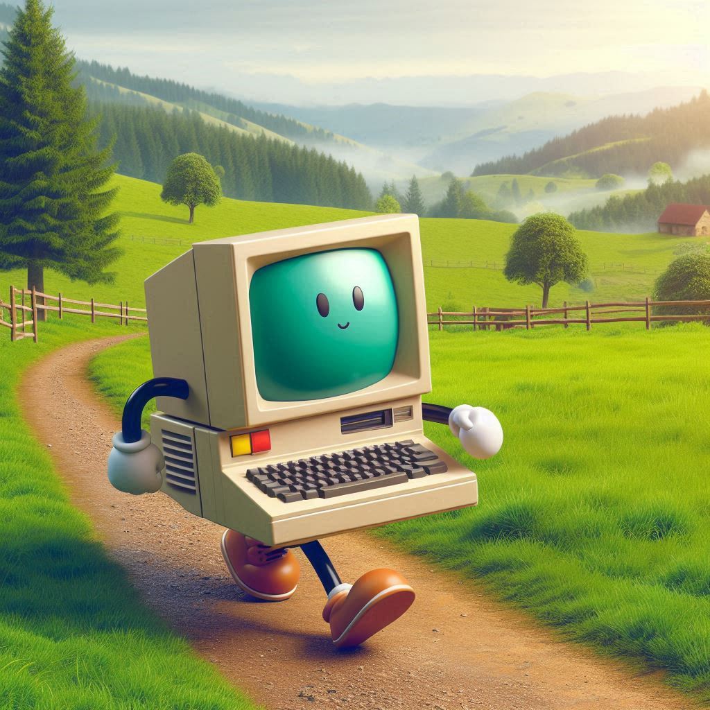 Cute retro computer #83
