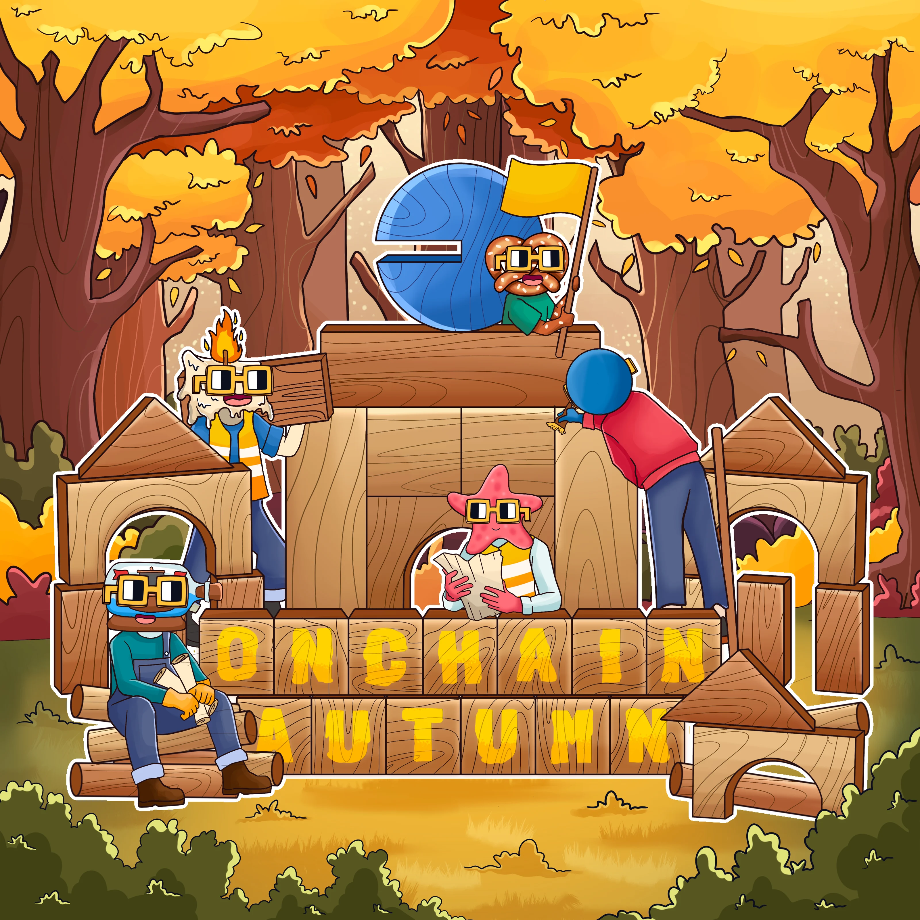 "Onchain Autumn" by 0xAprilia for The Yellow Collective #1841