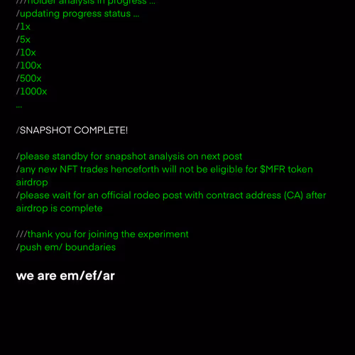 XXPERIMENT #001 <Message 003>