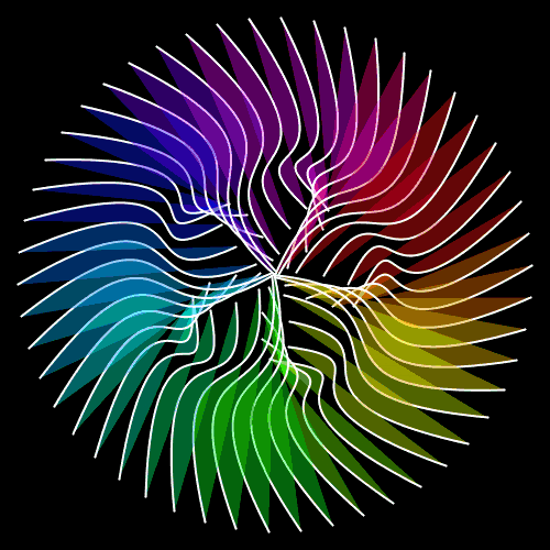 Radiant Vortex: A Burst of Color