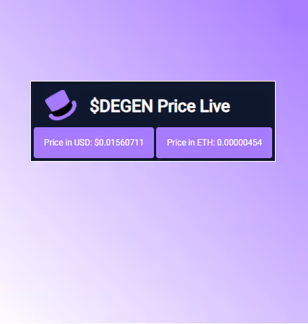 $DEGEN Price Tracker