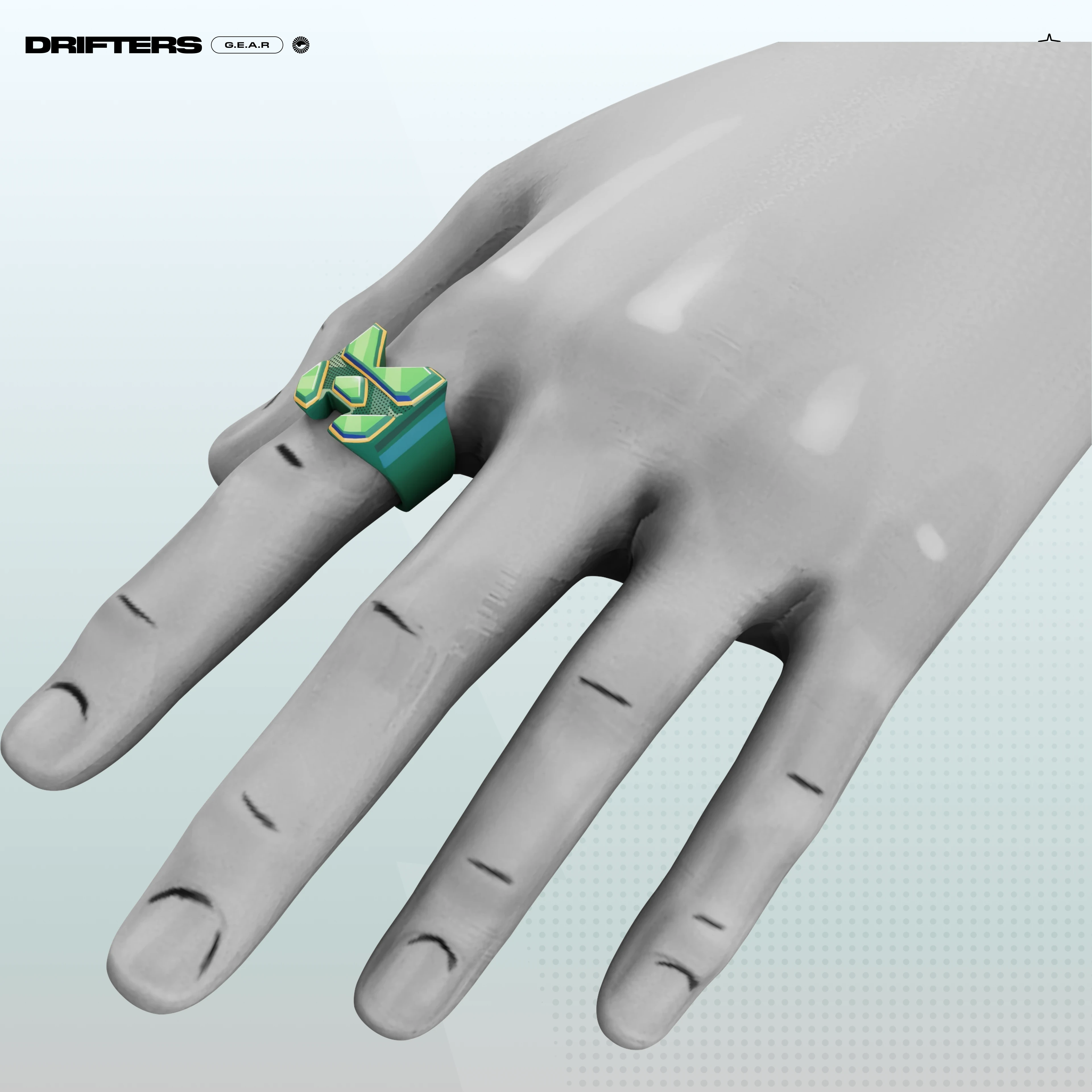 Emerald Ravager Signet Ring