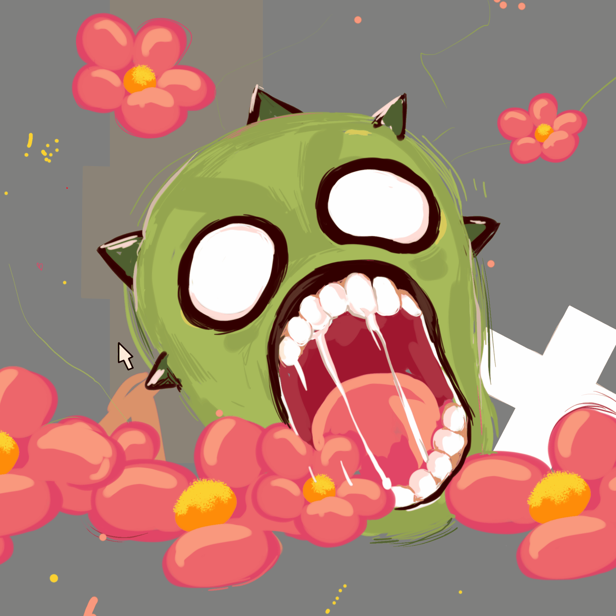 ⁖✿(⁽–_–)º…