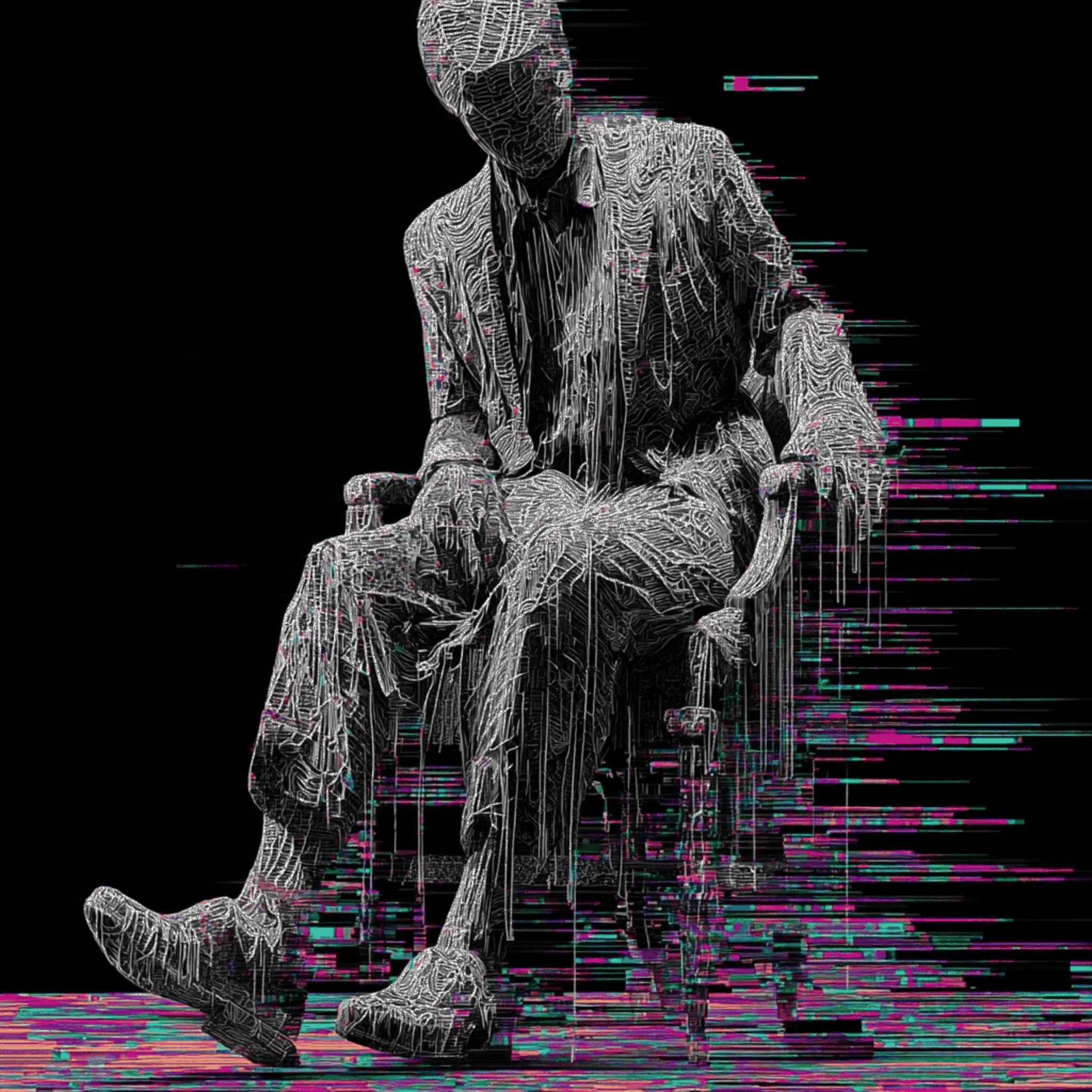 He Always Sat there. 