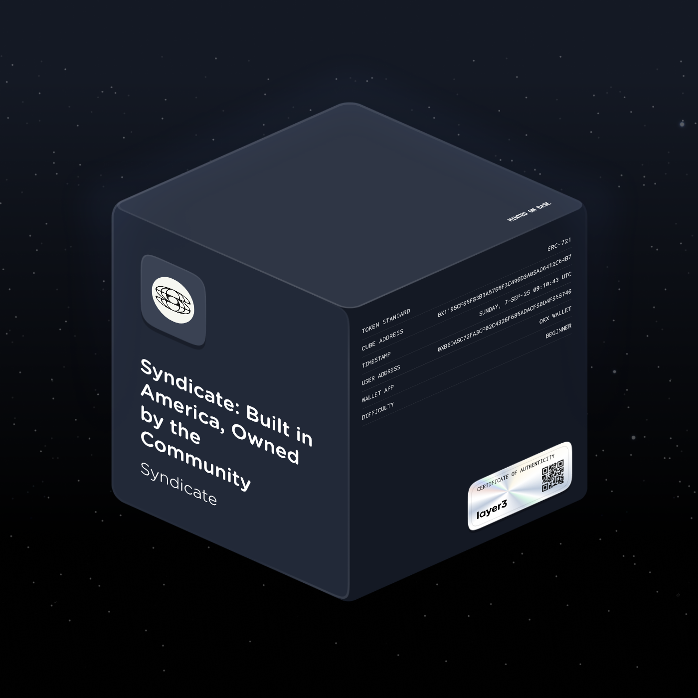 Syndicate: Built in America, Owned by the Community