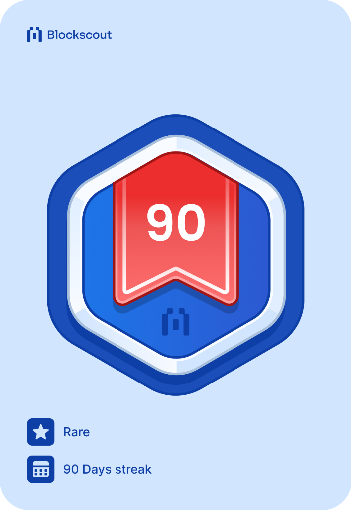 90 days streak badge #1012