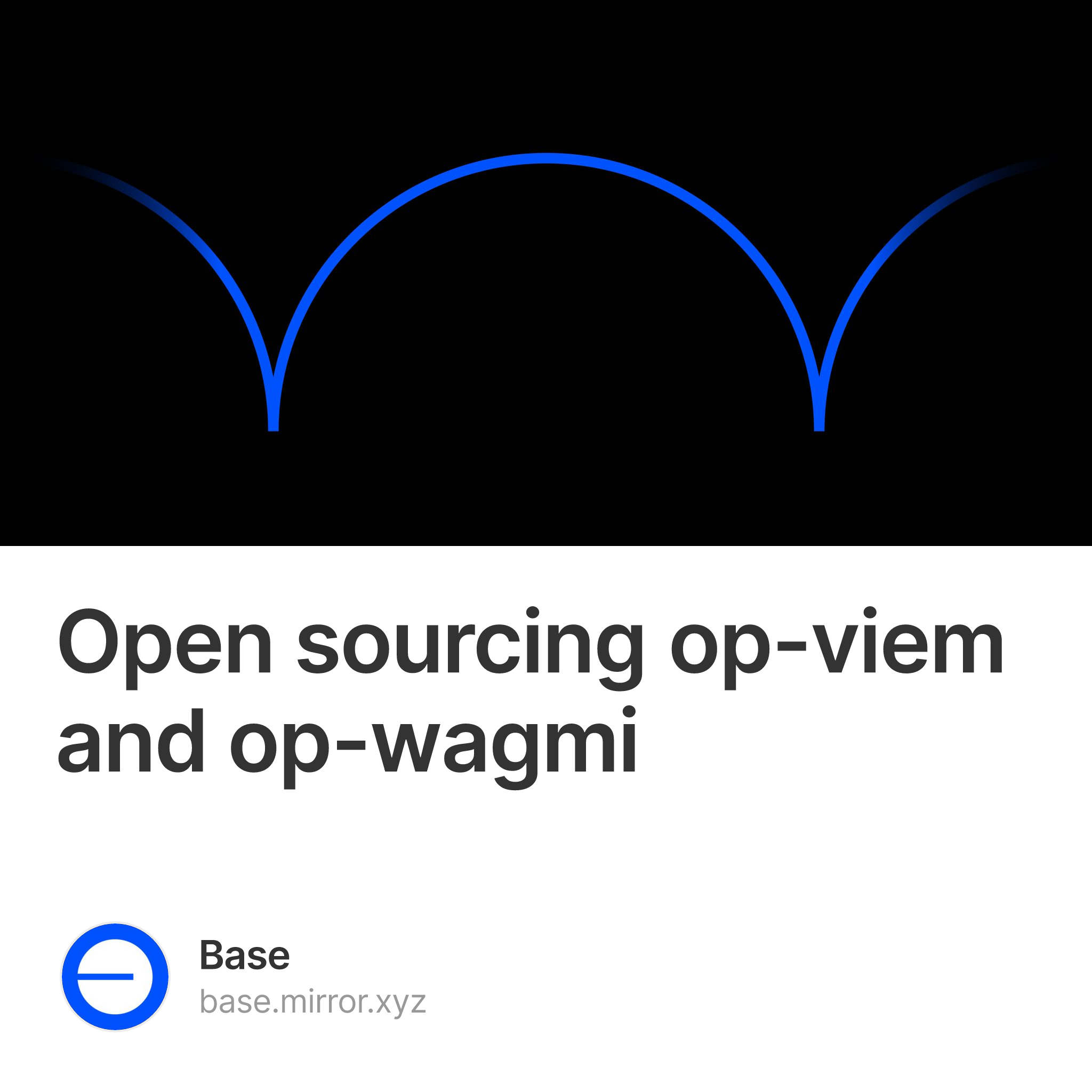 Open sourcing op-viem and op-wagmi 348