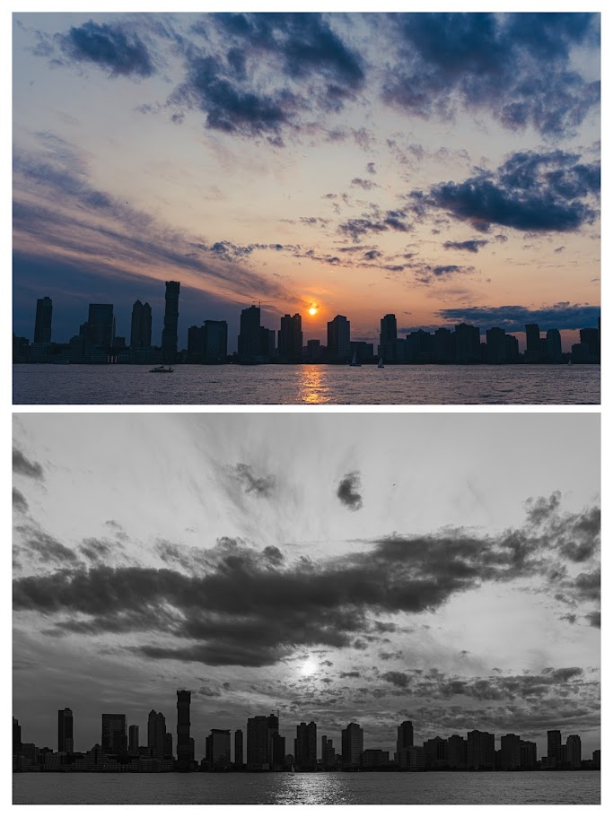 Sunset - Color + B&W