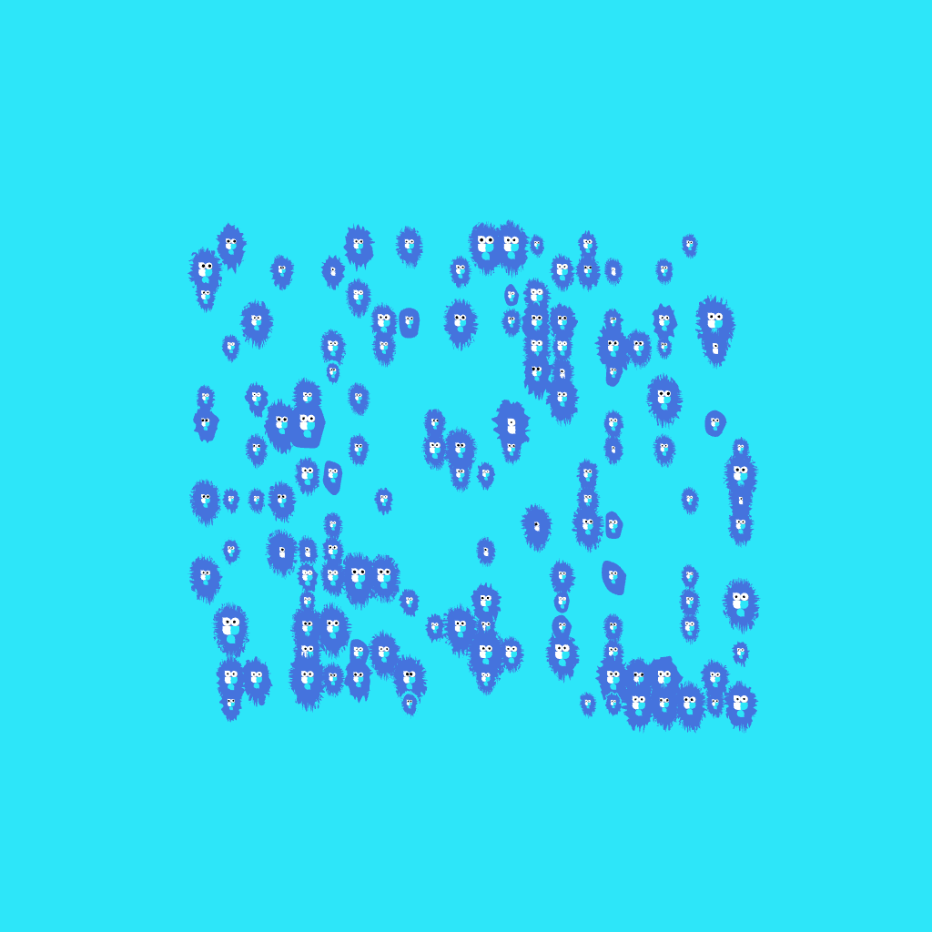 19x22 Basedpepen Blob with 267 Eyes #8