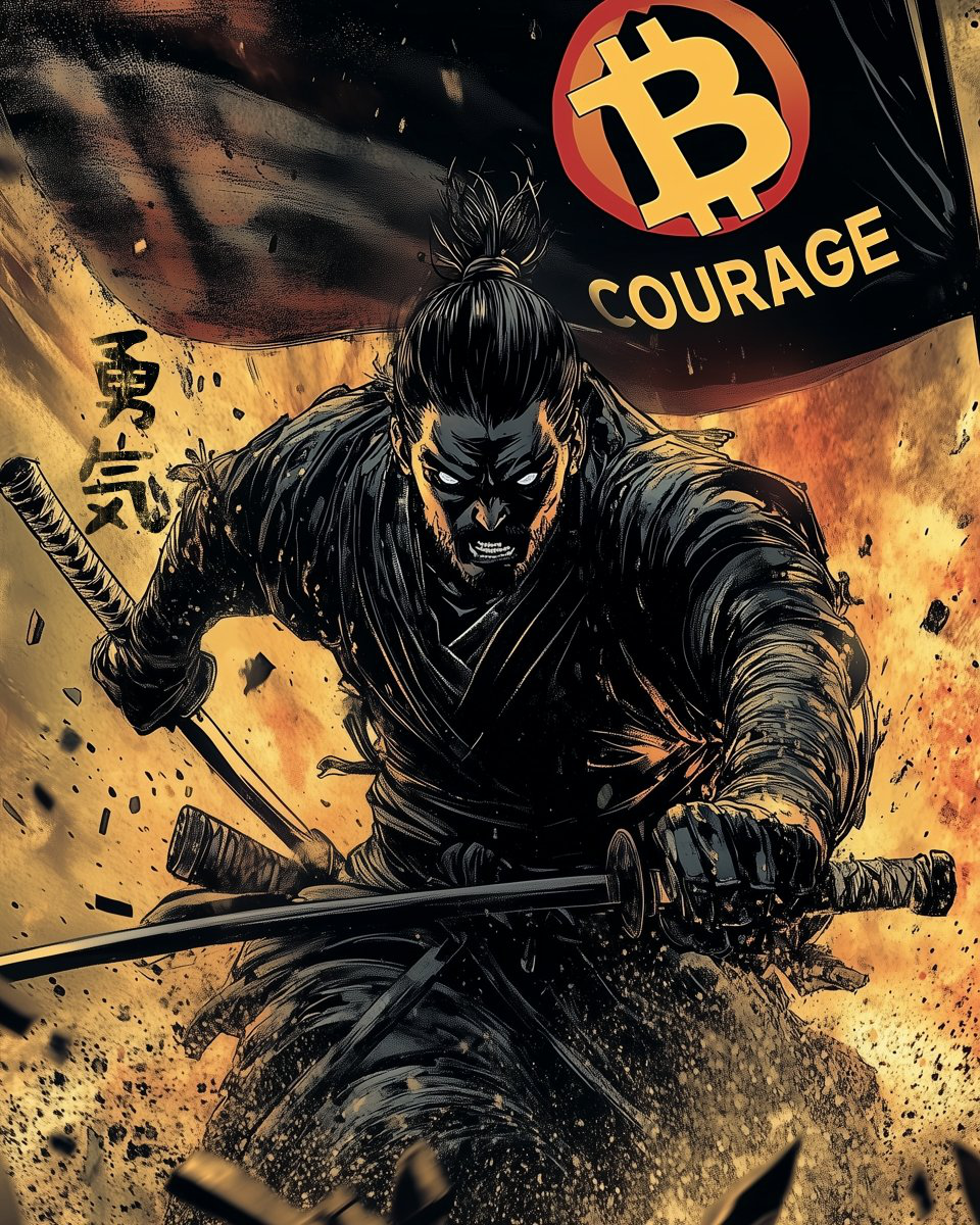 Courage: "勇気" (yūki)