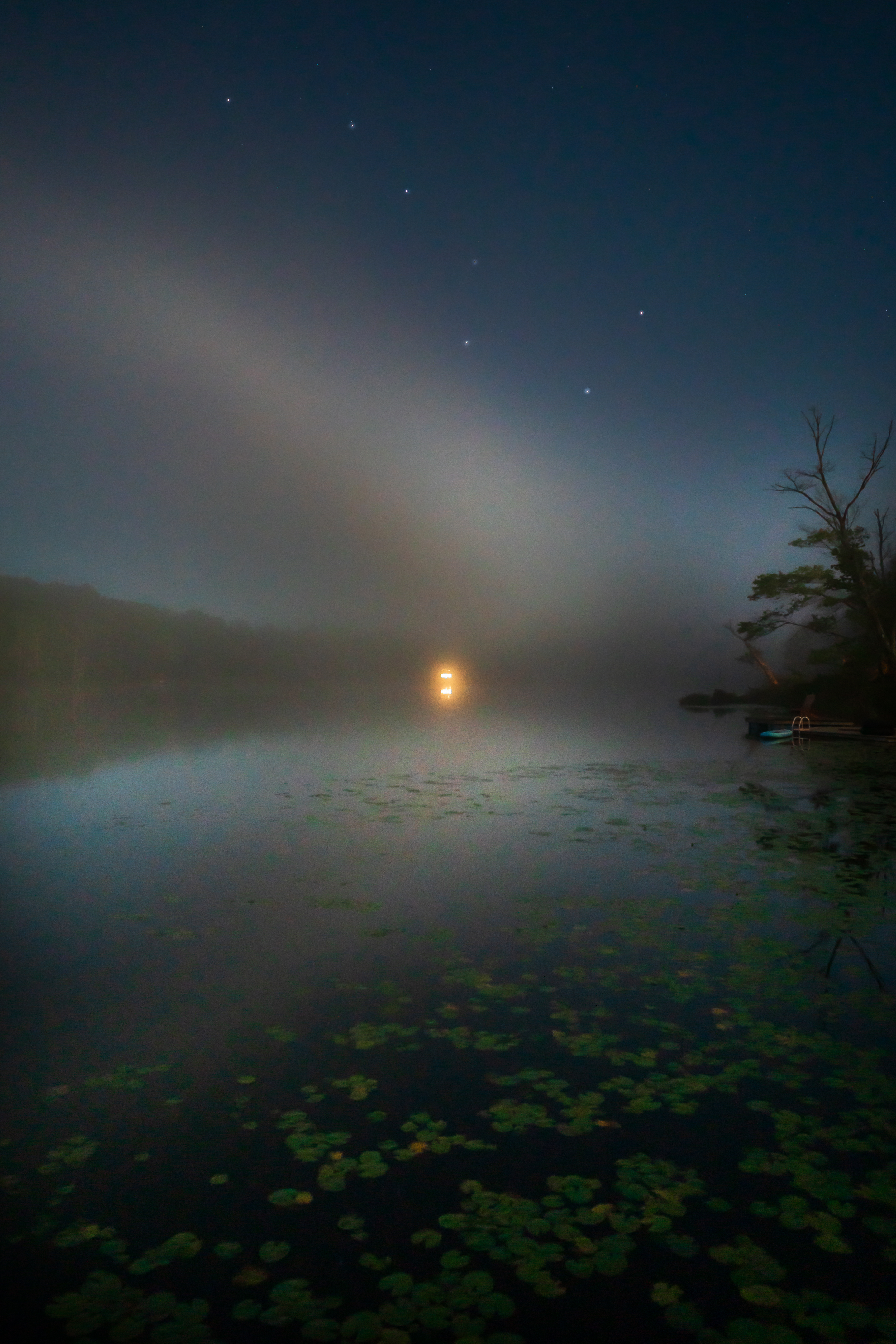 Starry Night Over Amber Lake