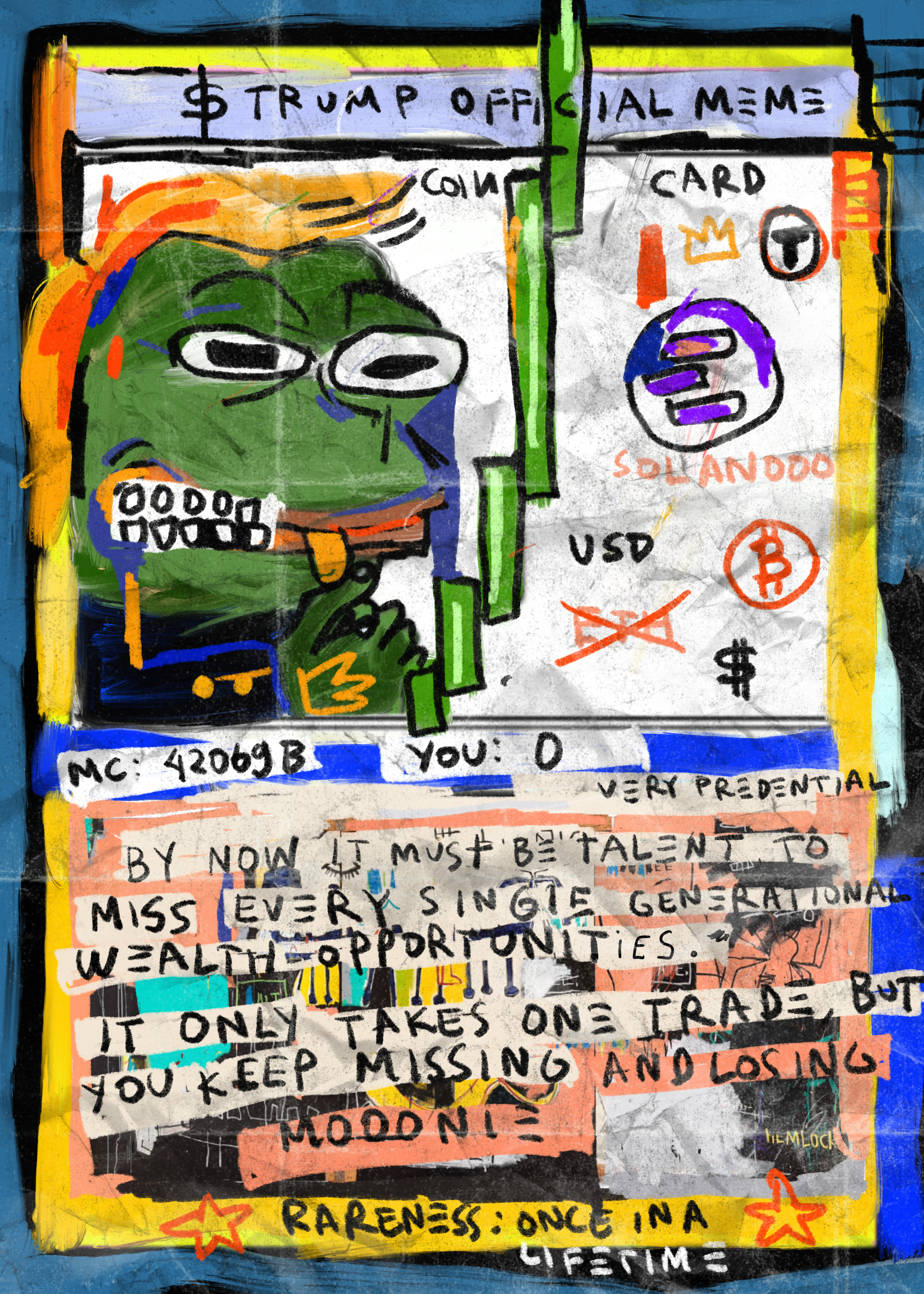 OFFICIAL TRUMP MEME COIN CARD