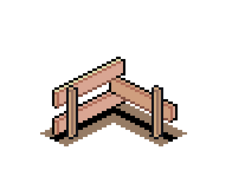 Wooden Fence Corner Top