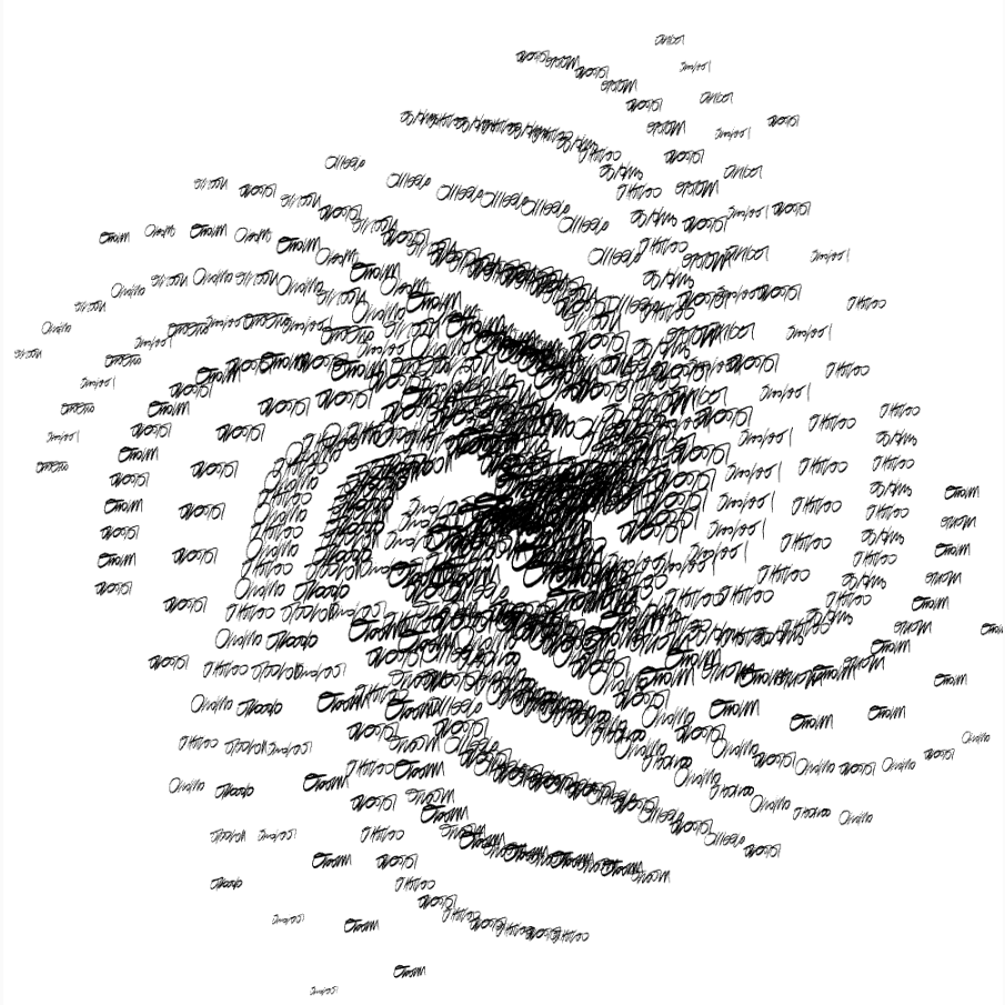 Calligram Study 3 (2024)