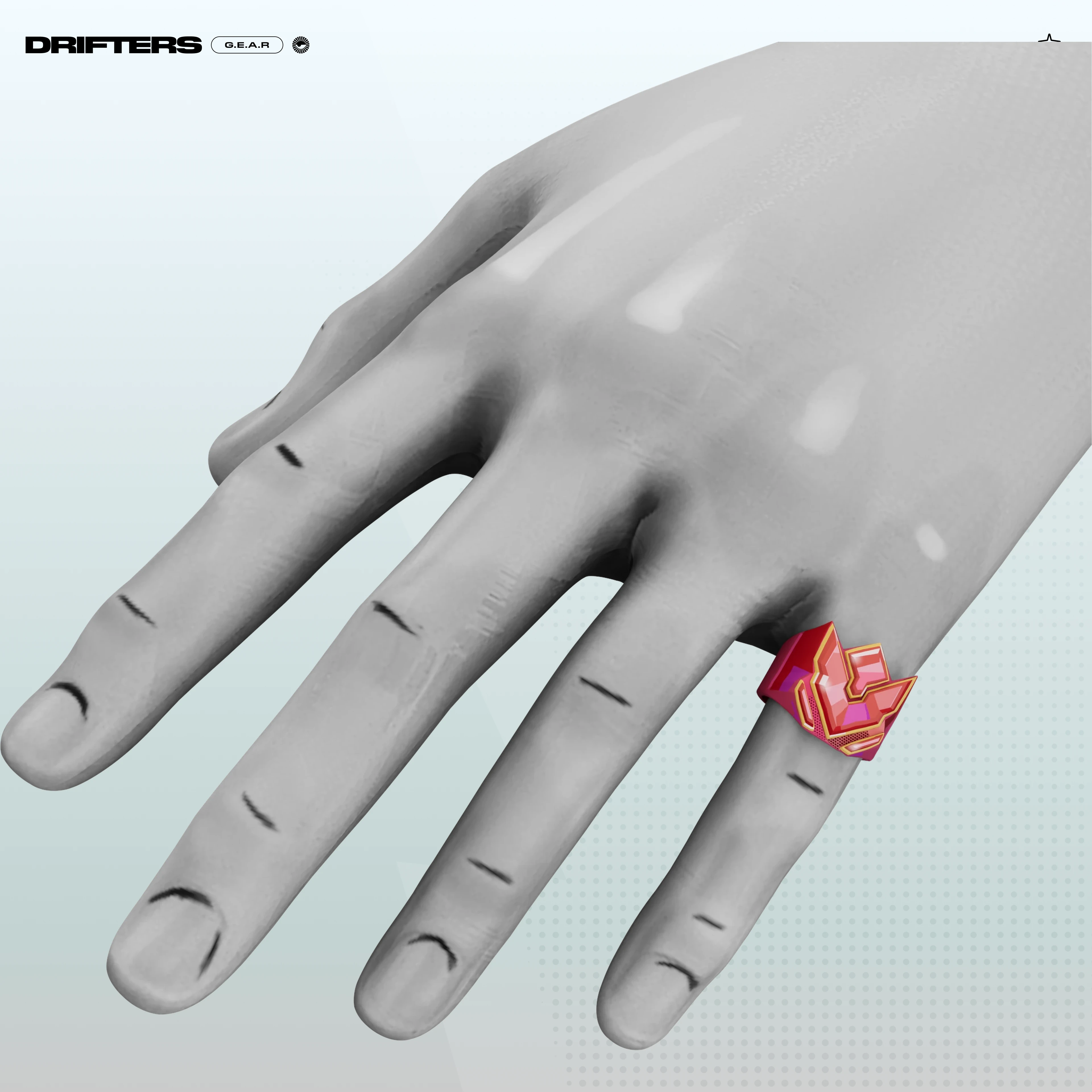 Ruby Nexus Signet Ring