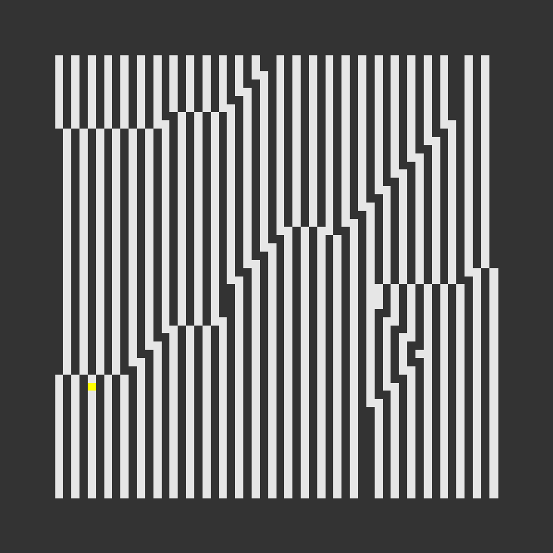 Verticals #54 - 54x54 Yellow