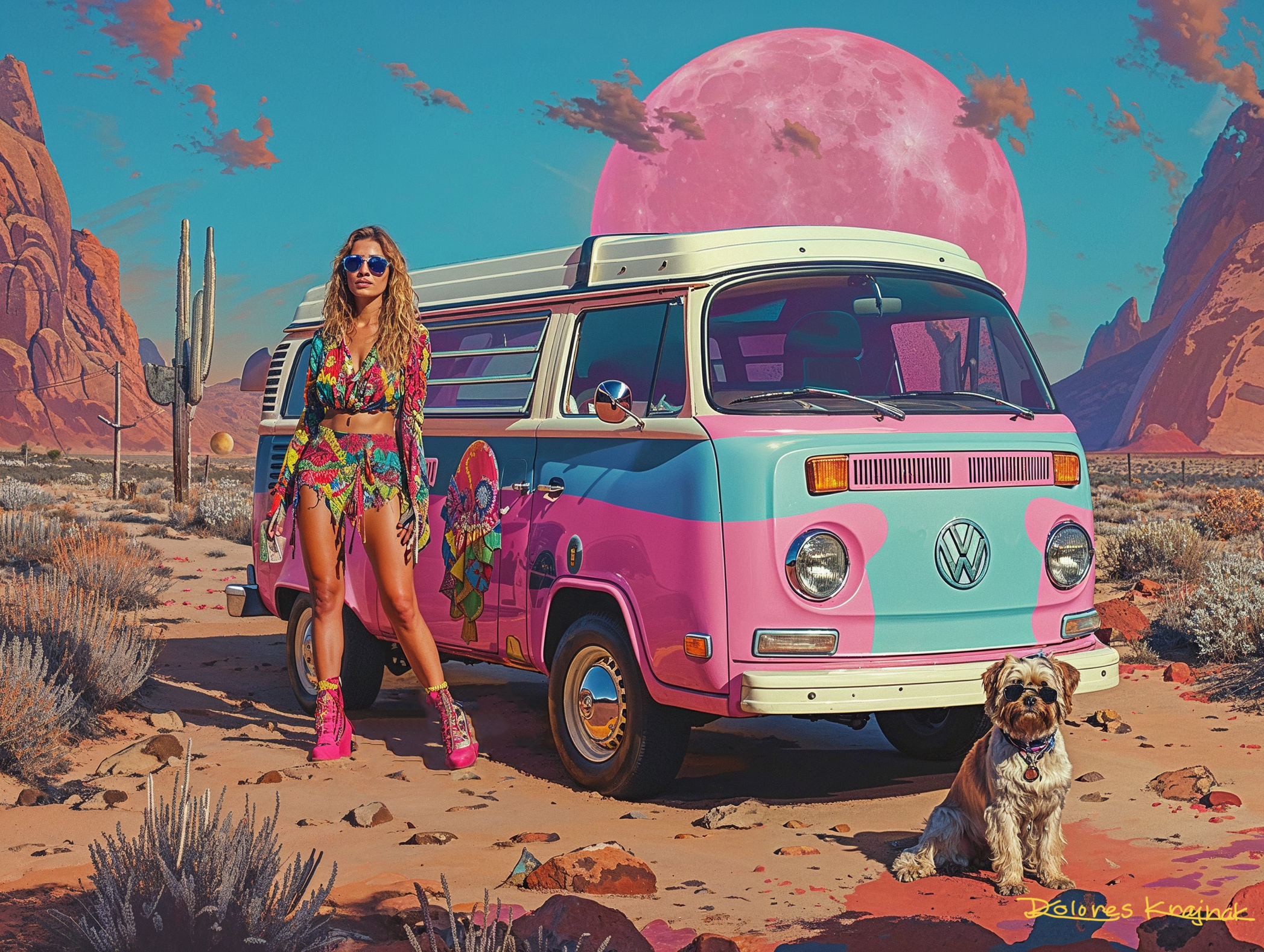 Girl Hippie On The Moon 1 RC