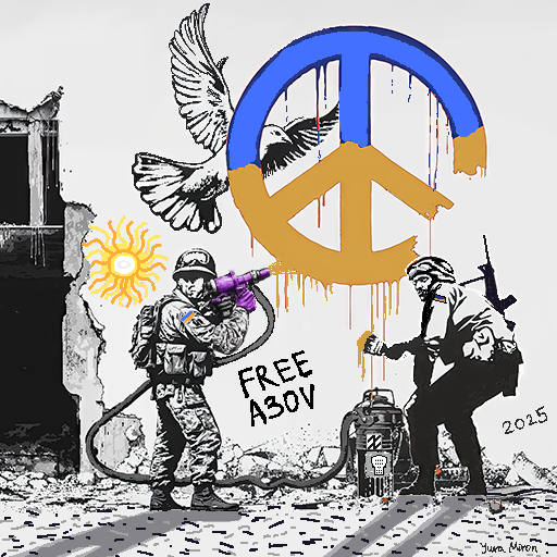 Spraying Soldiers 🕊☮️💛💙