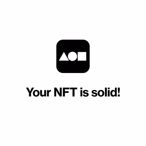 Your NFT is solid!