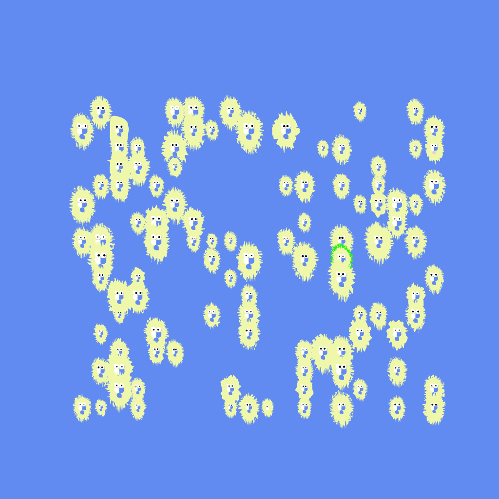 17x20 Basedpepen Blob with 209 Eyes #9