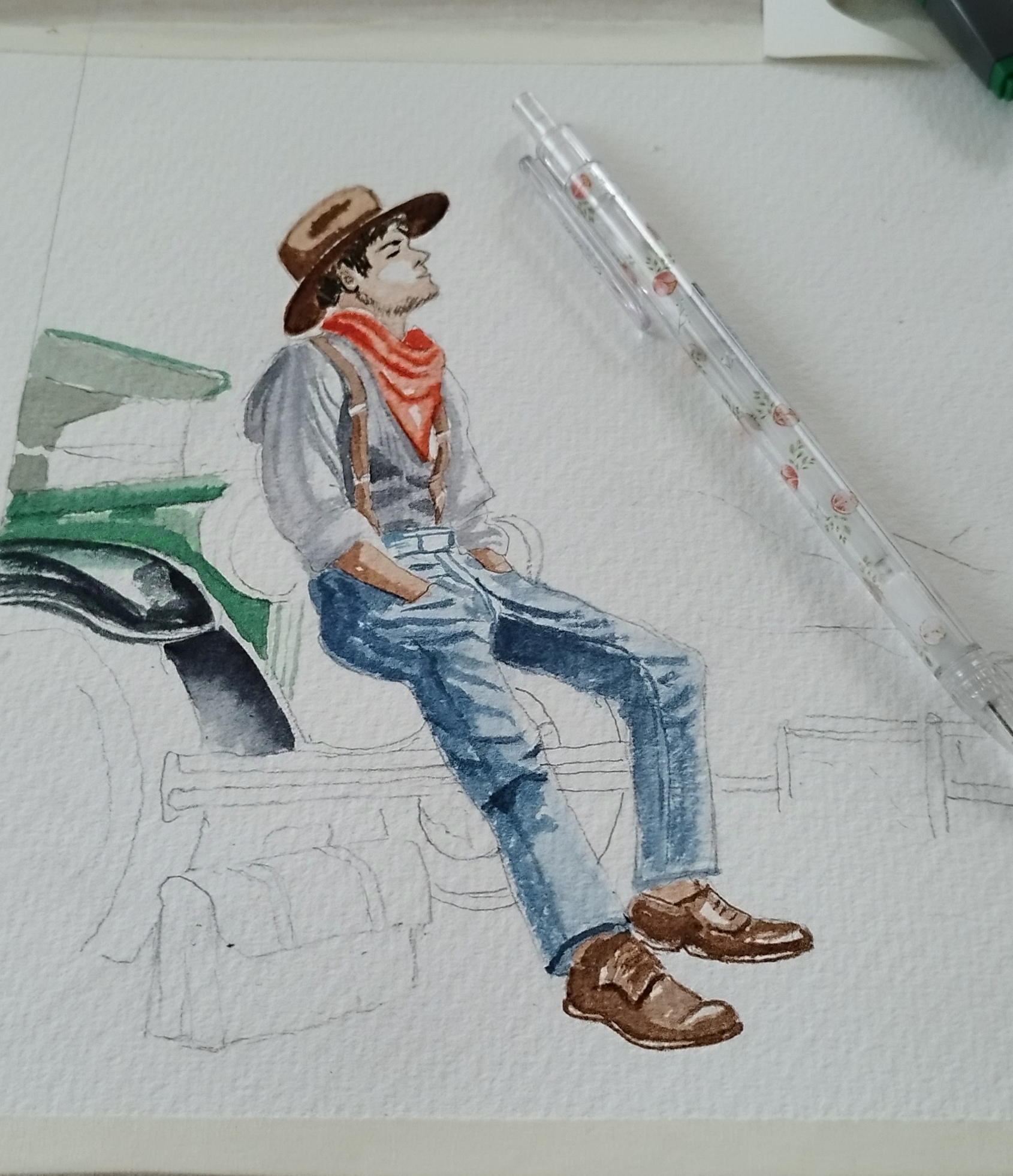 Watercolor wip #9