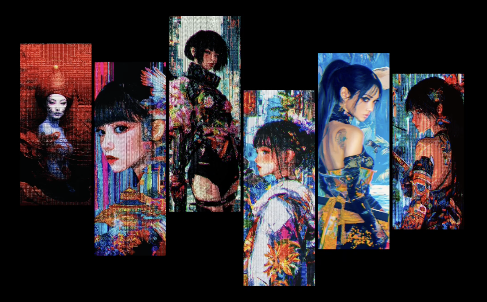 6 Glitchy Gals #25