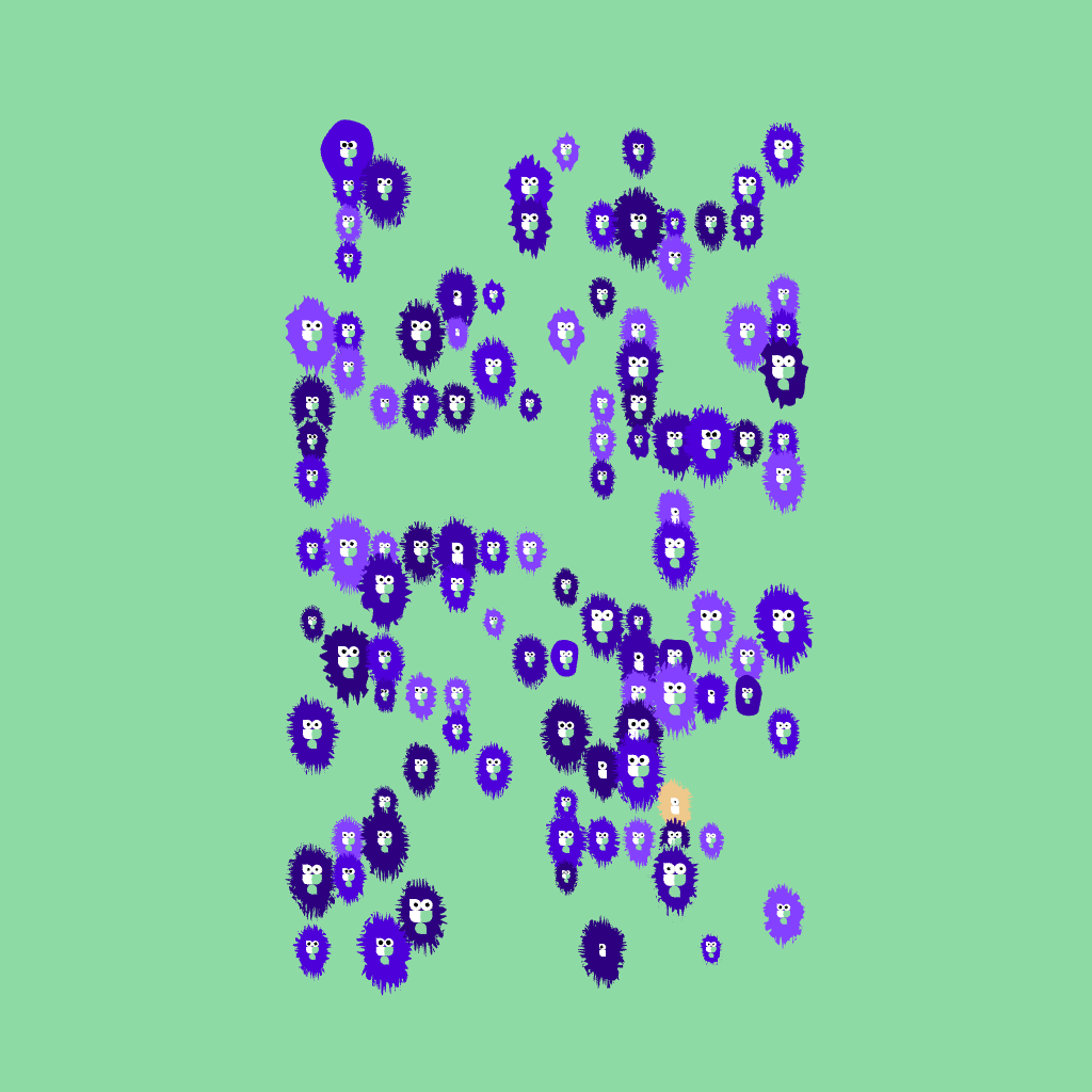 23x14 Basedpepen Blob with 213 Eyes #2