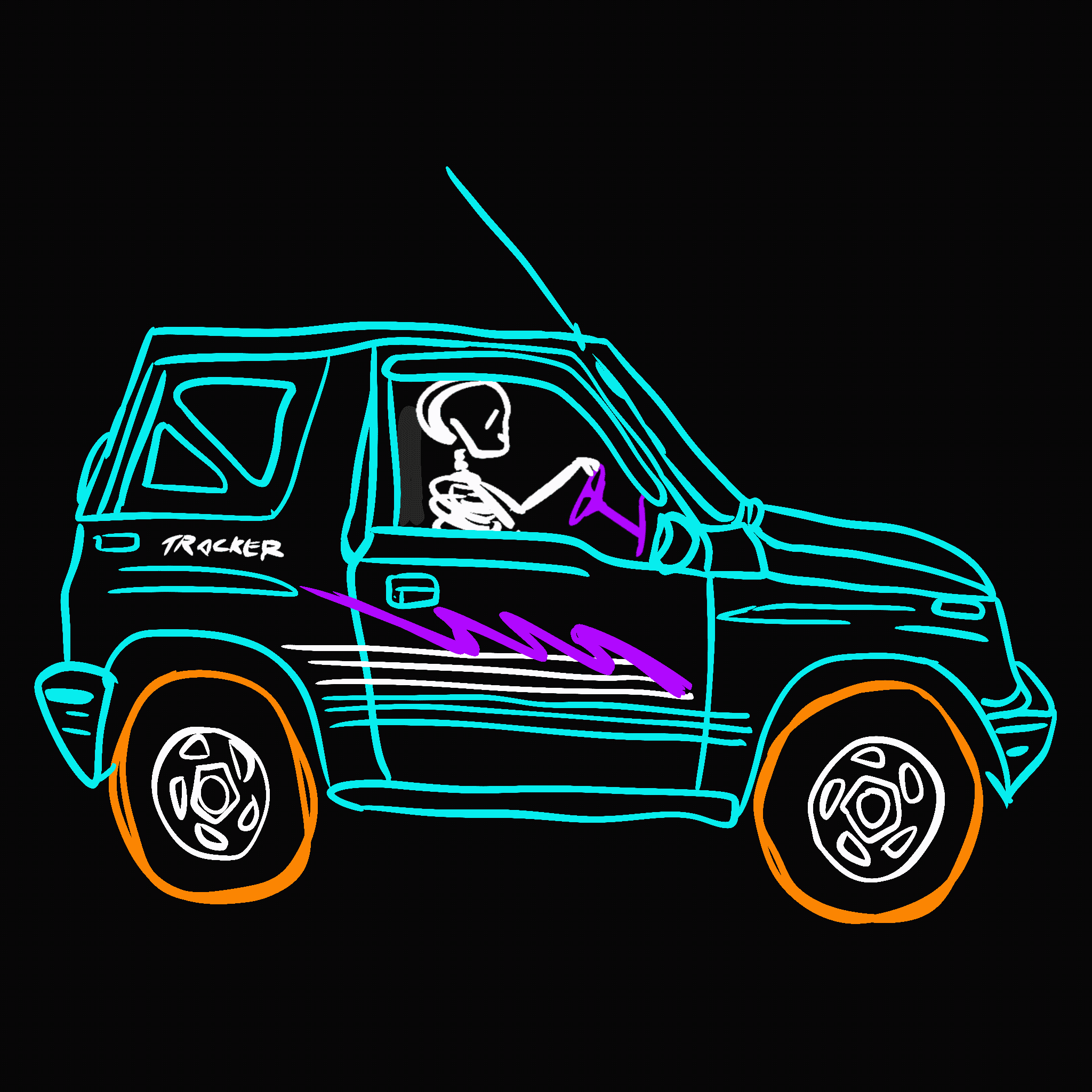  Tracker Vibing Skelly