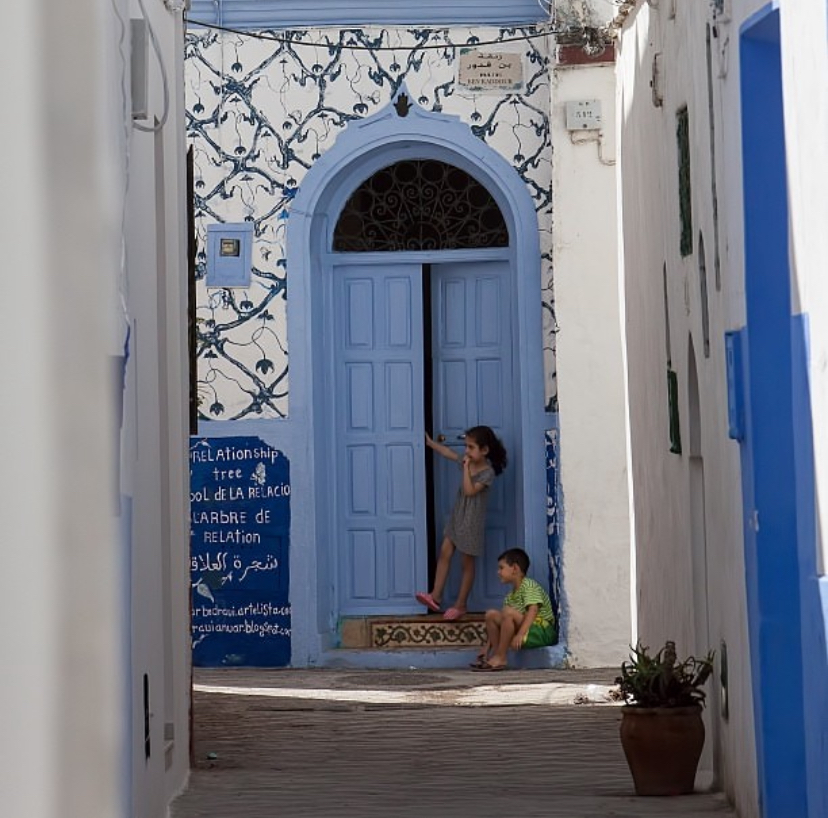 In the streets of Asilah, Morocco