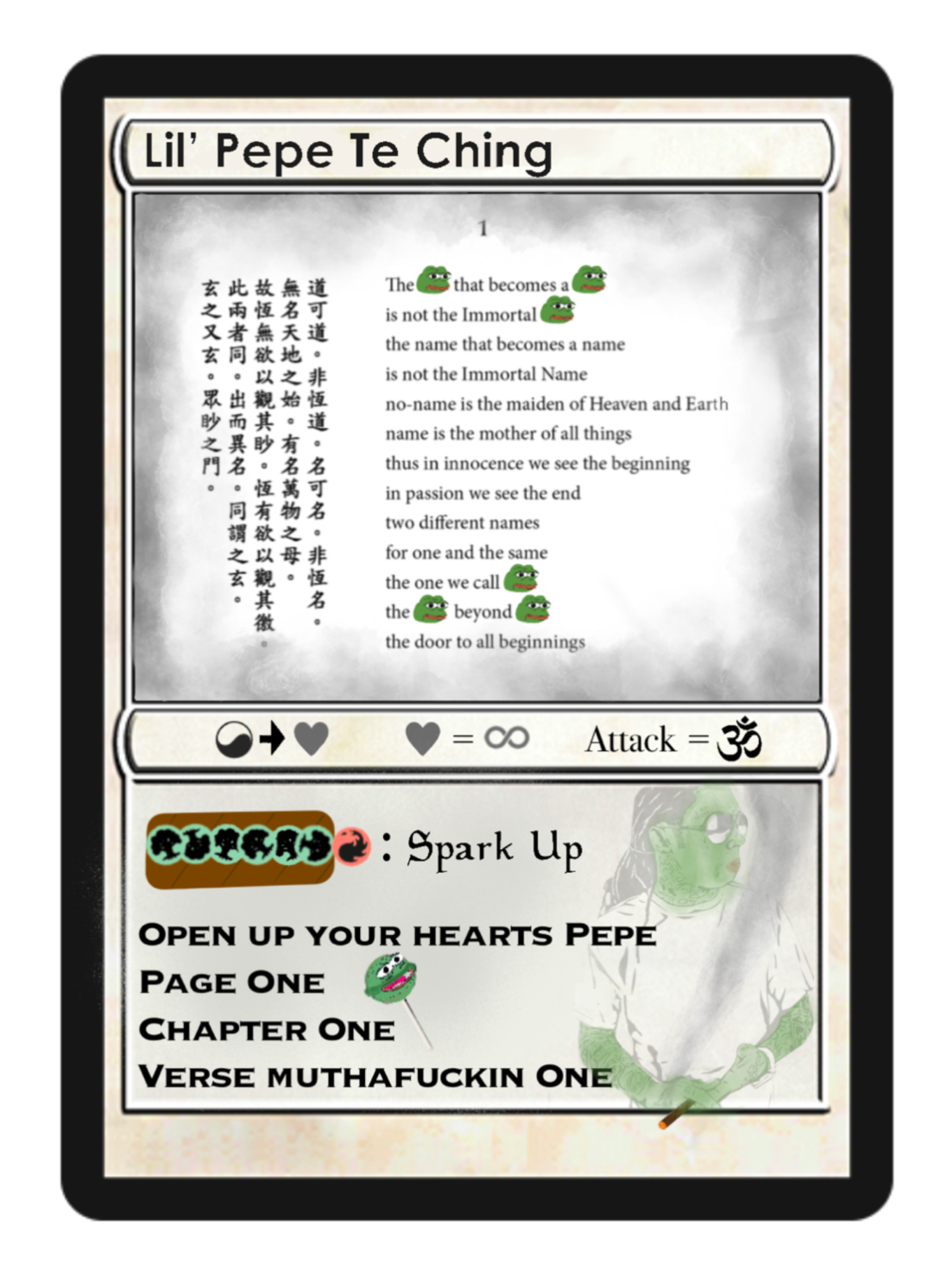 LIL’ PEPE TE CHING | Series 1 Card 10