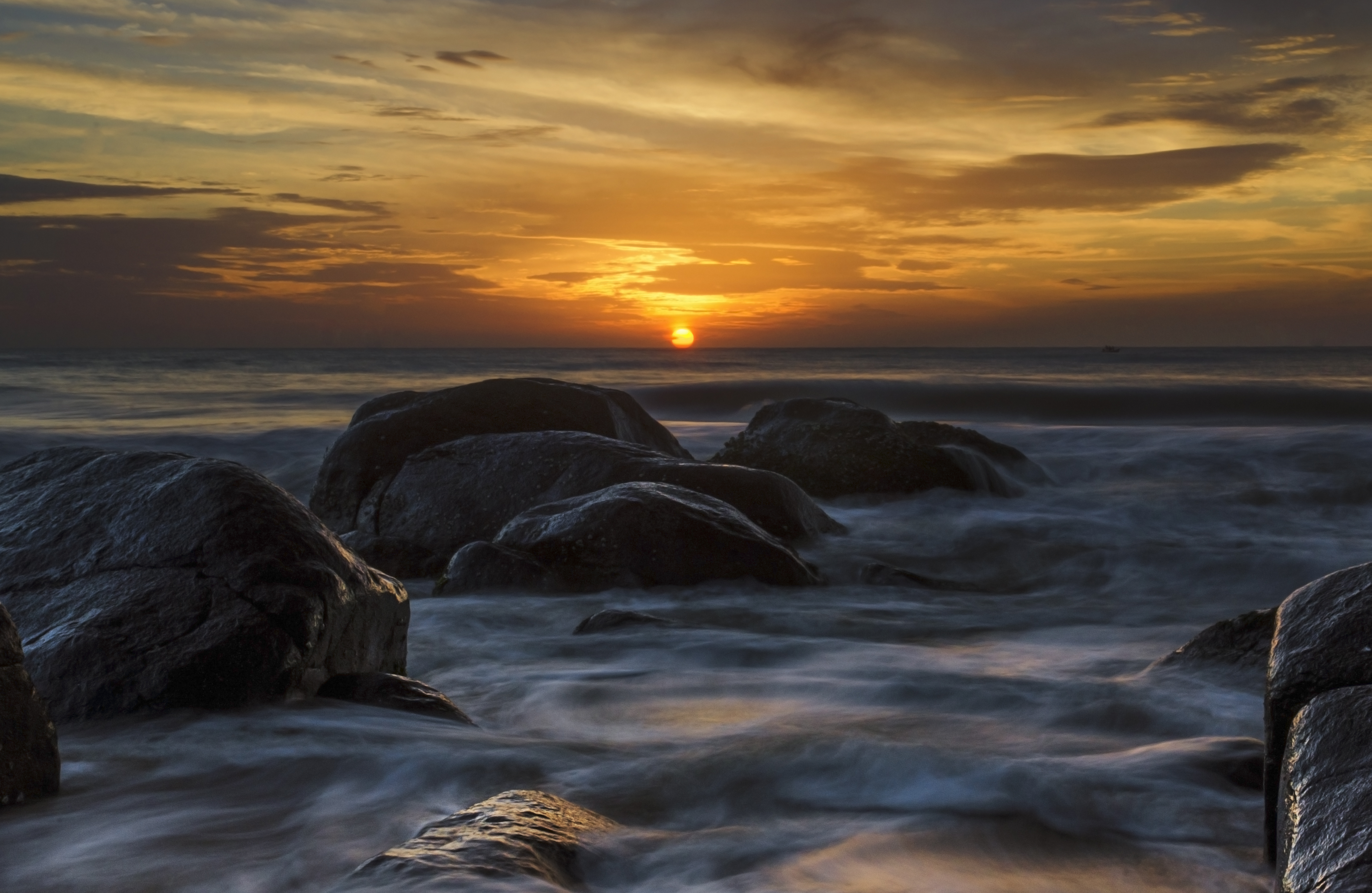Sunrise at Kovalam Beach