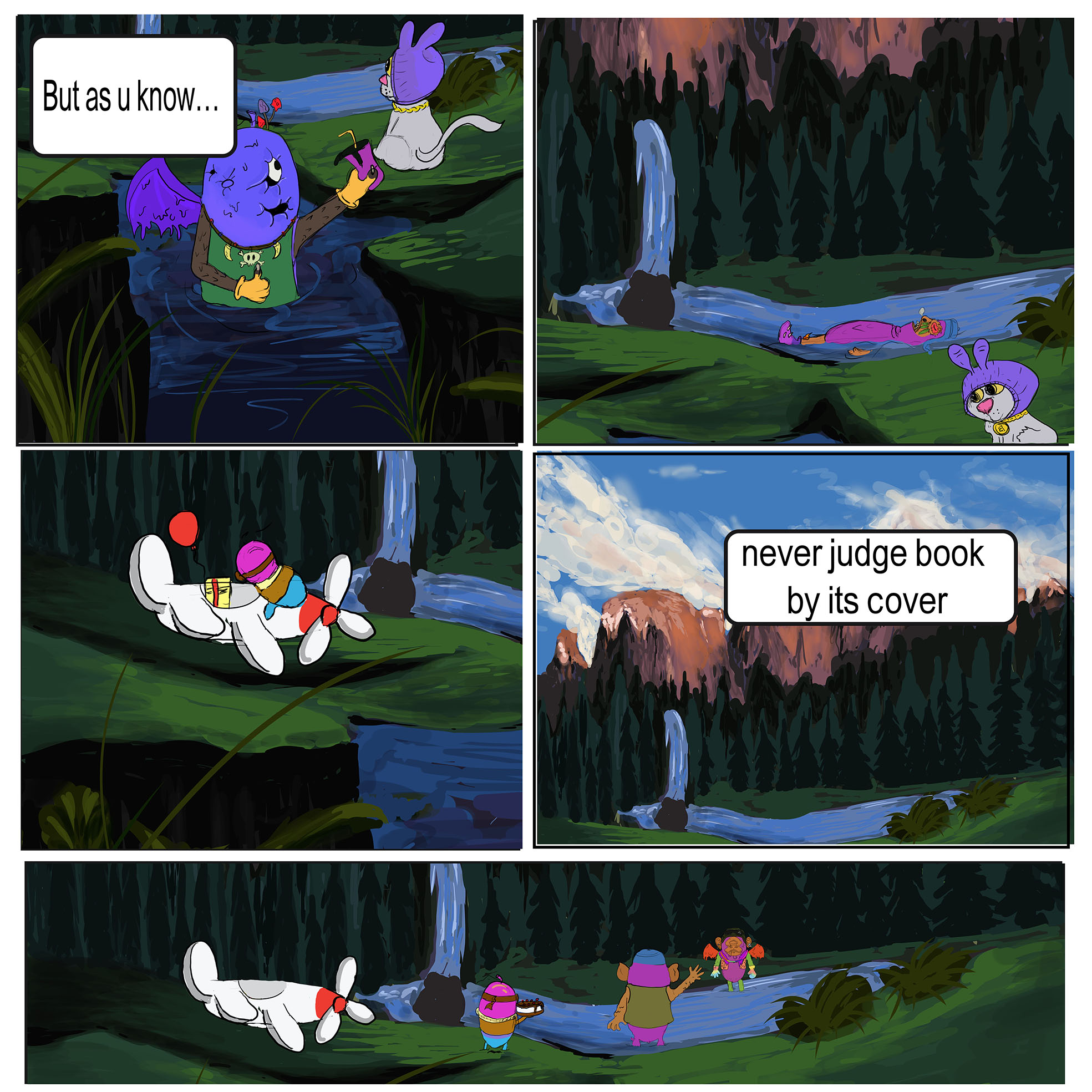 the balloon verse /comic story/page 2 /digital painting #19