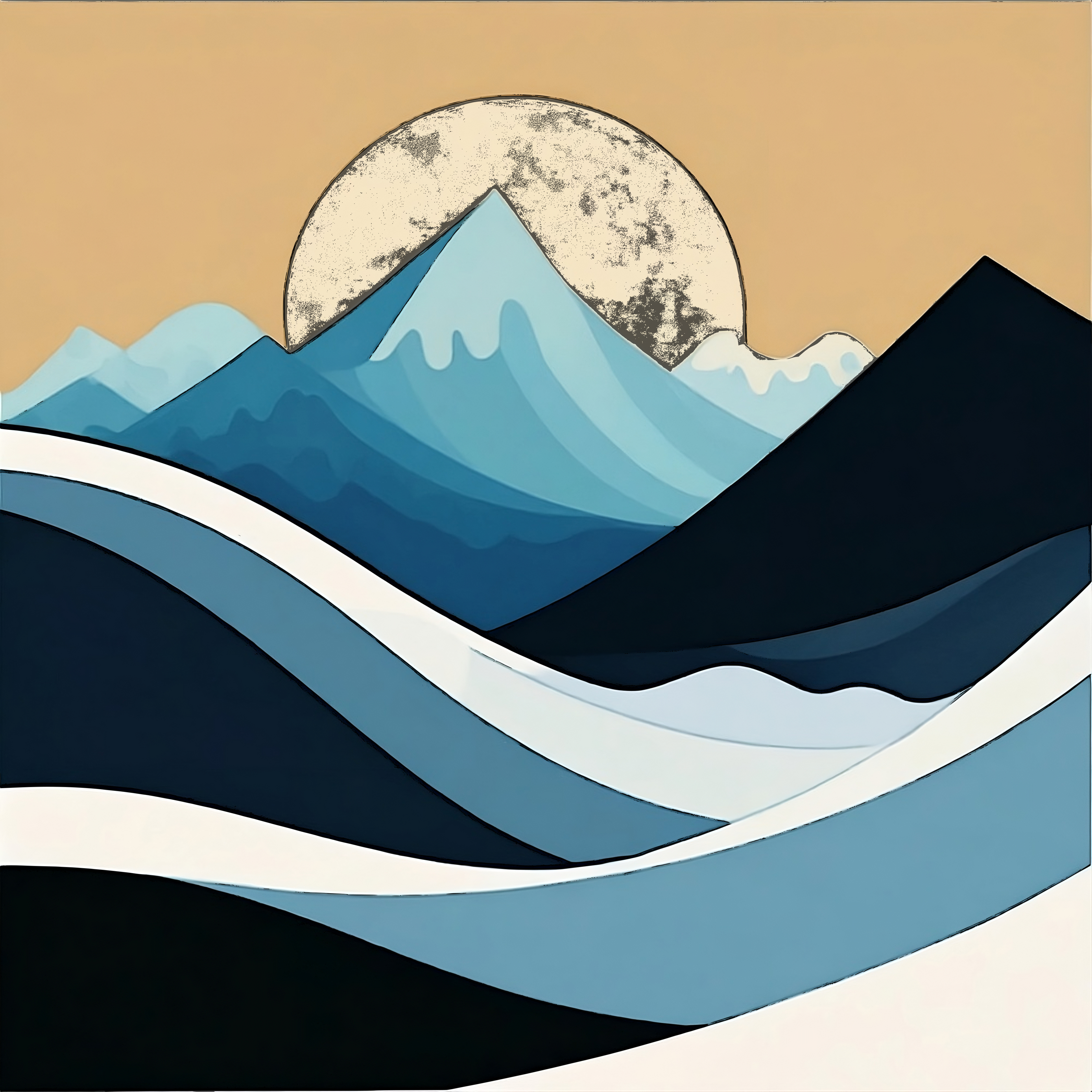 Art Focused Wave Reimagined #4