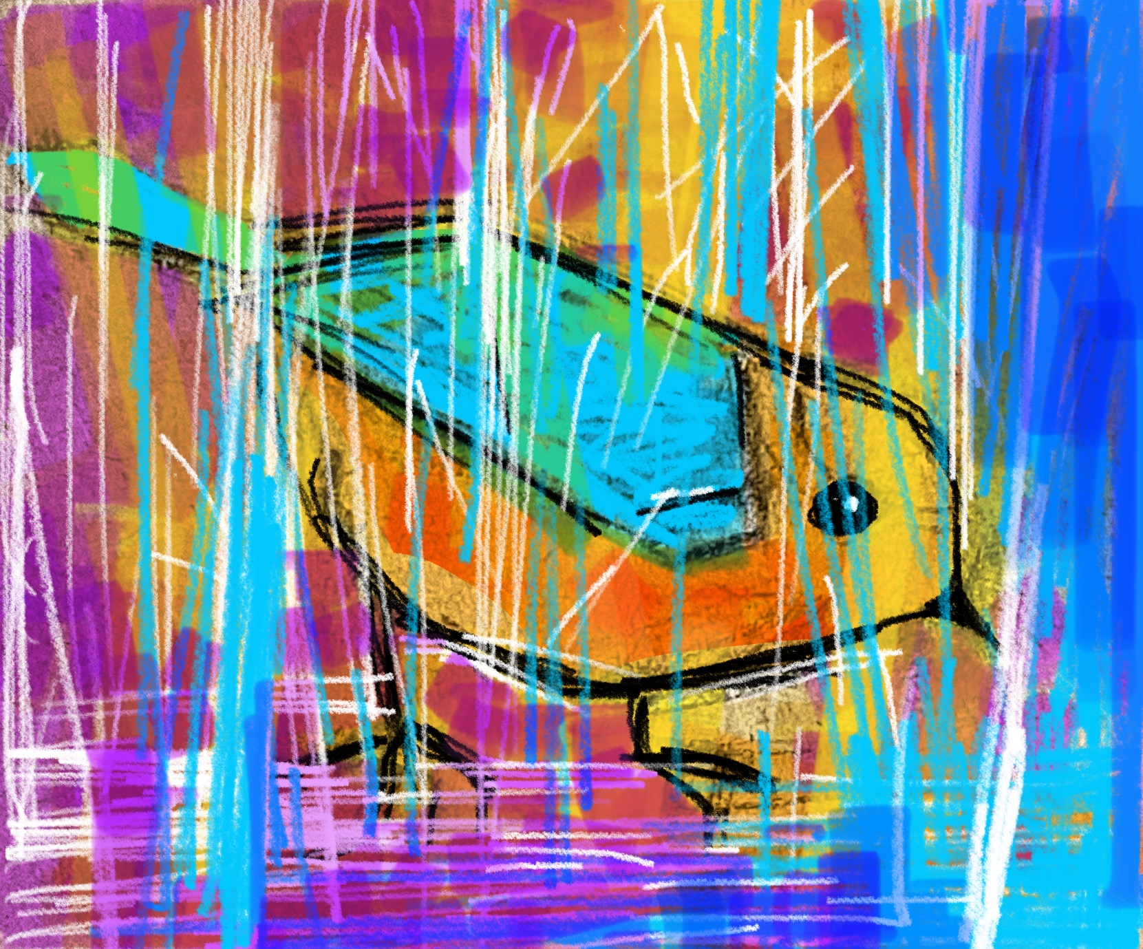 Little bird in the pond