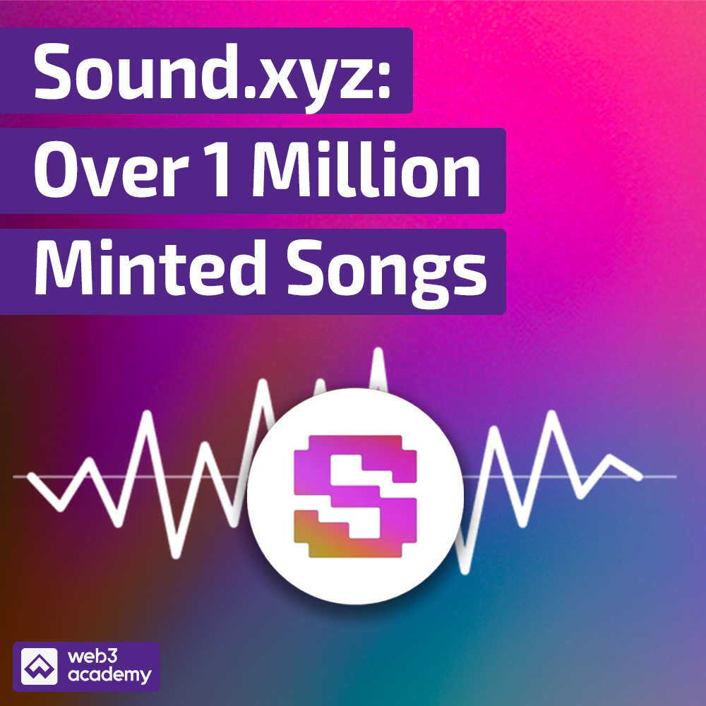 Sound.xyz: Over 1 Million Minted Songs #1836