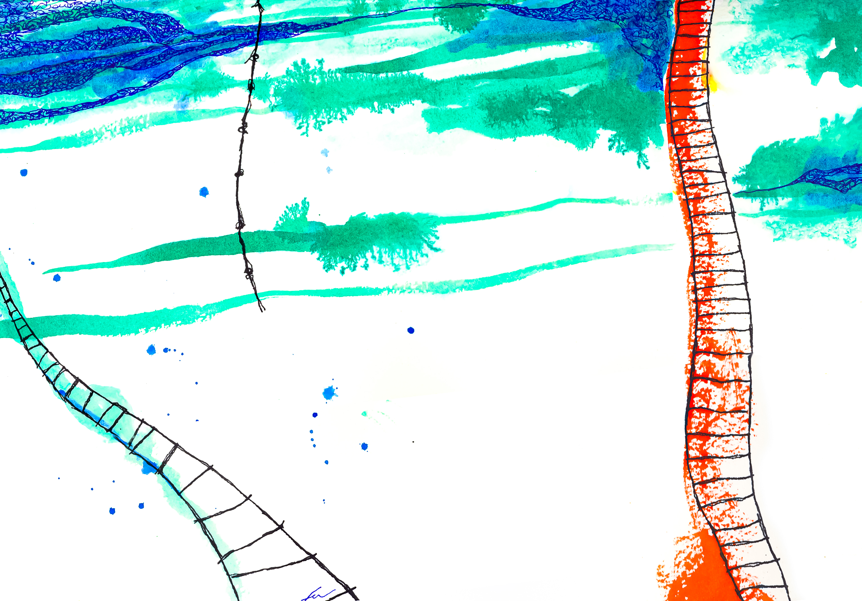 Escadas - ink on paper #1