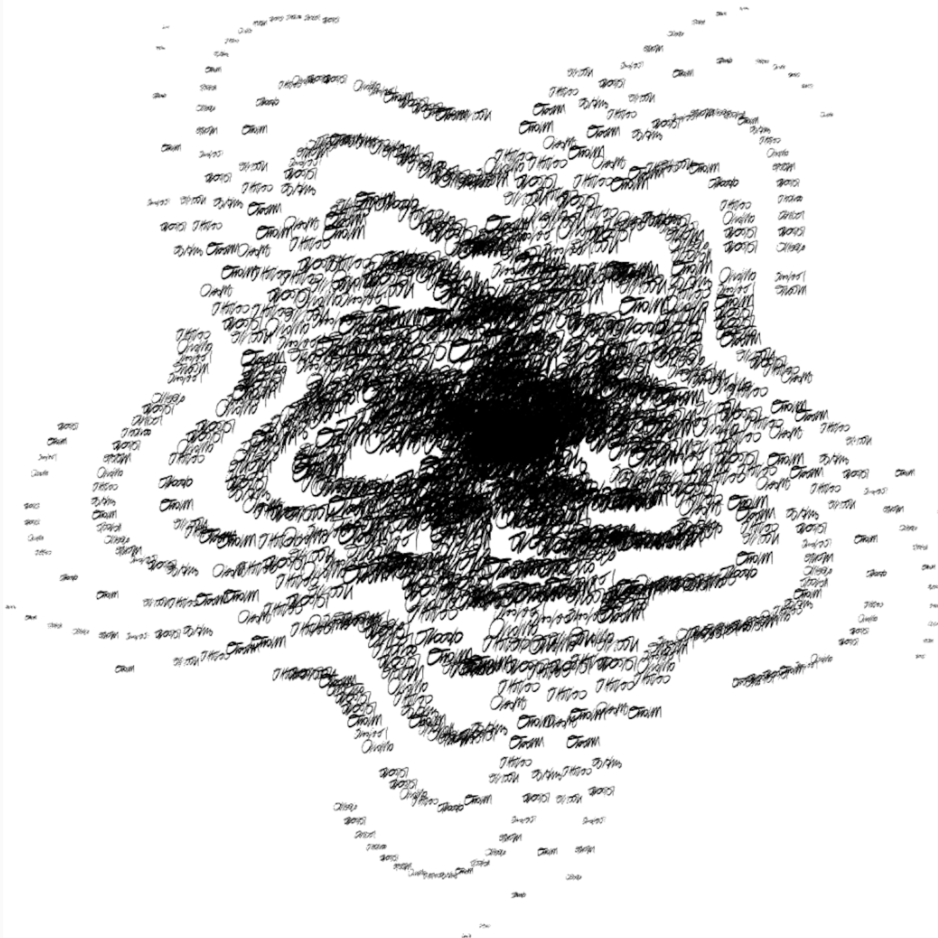 Calligram Study 2 (2024)
