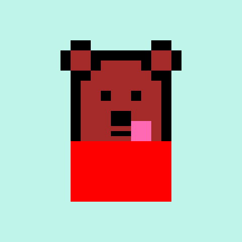 Pixel Bear #66923
