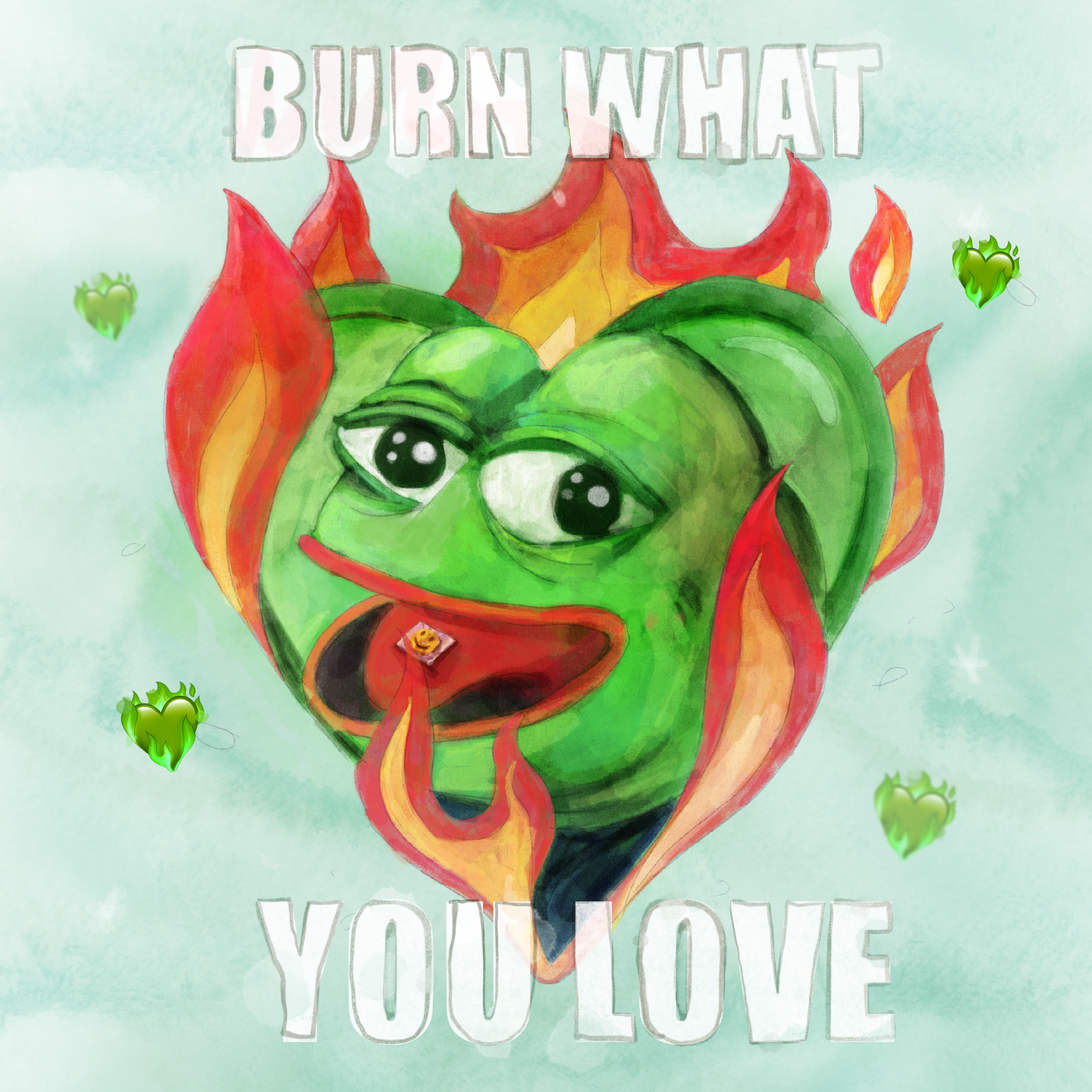 ❤️‍🔥+🐸