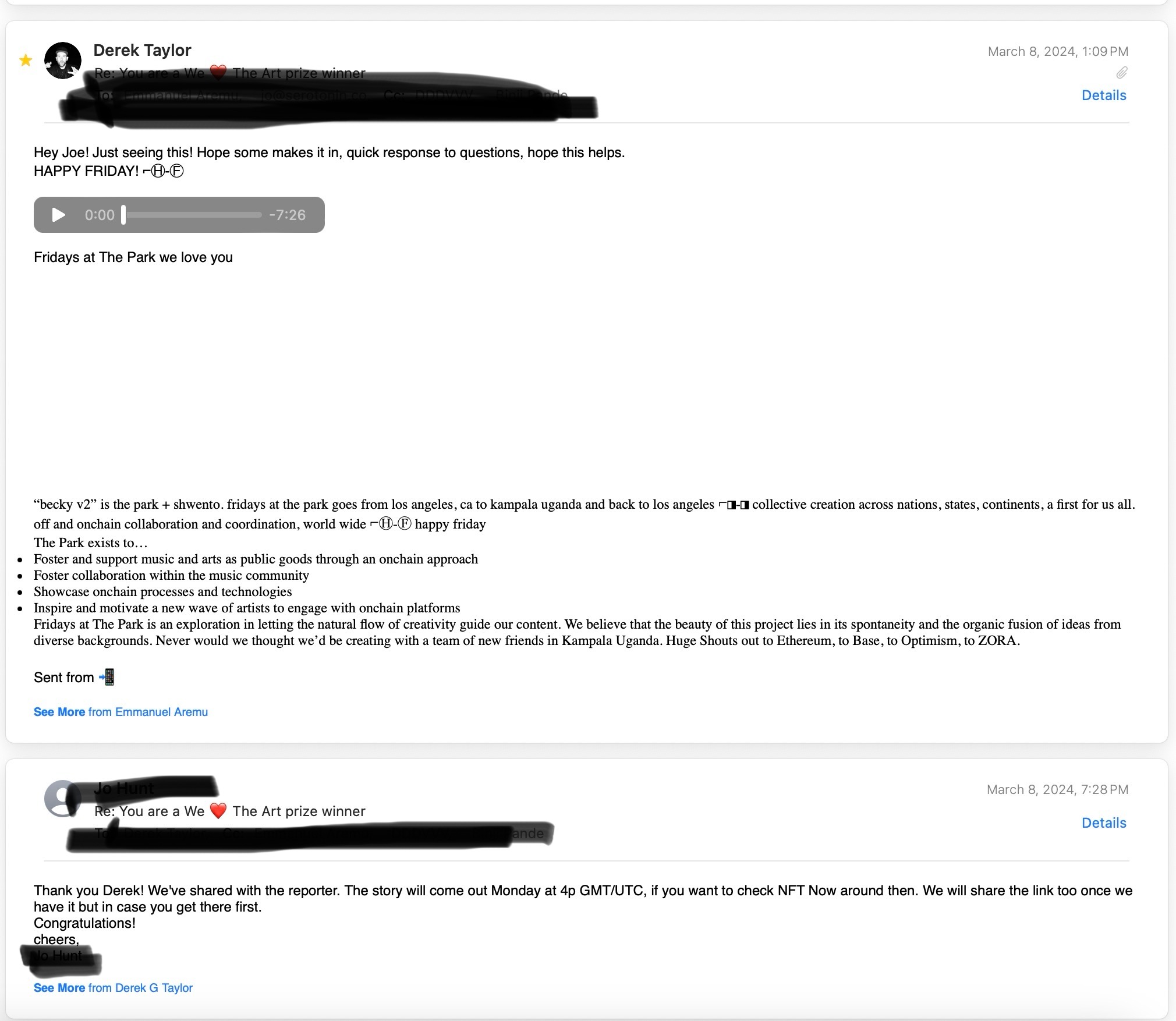 we love the art moment we found out