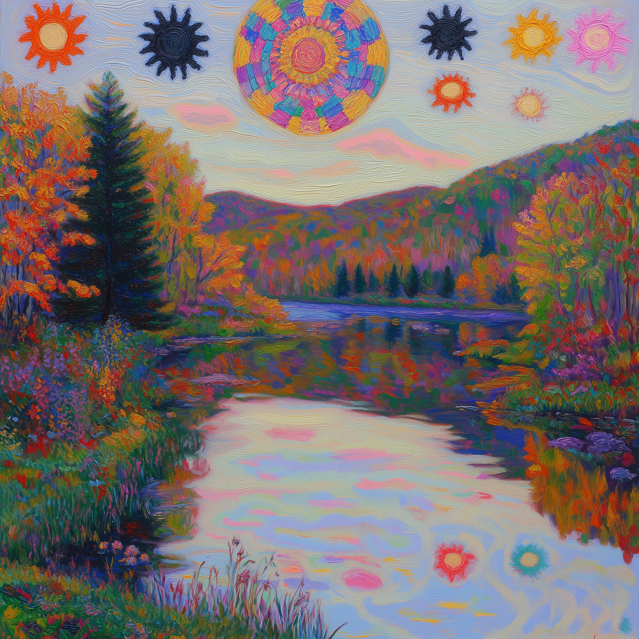 delirium of painted suns