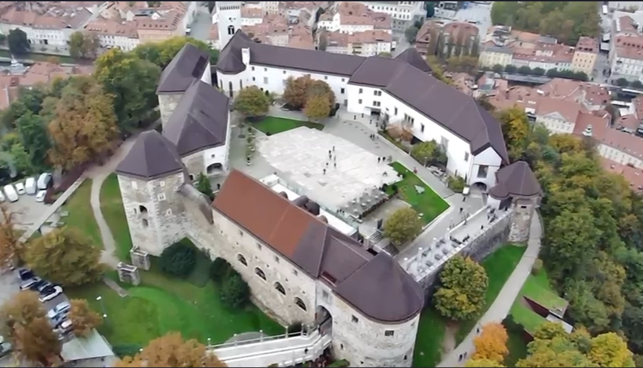 Drone View of Ljubljana Castle, Slovenia #29