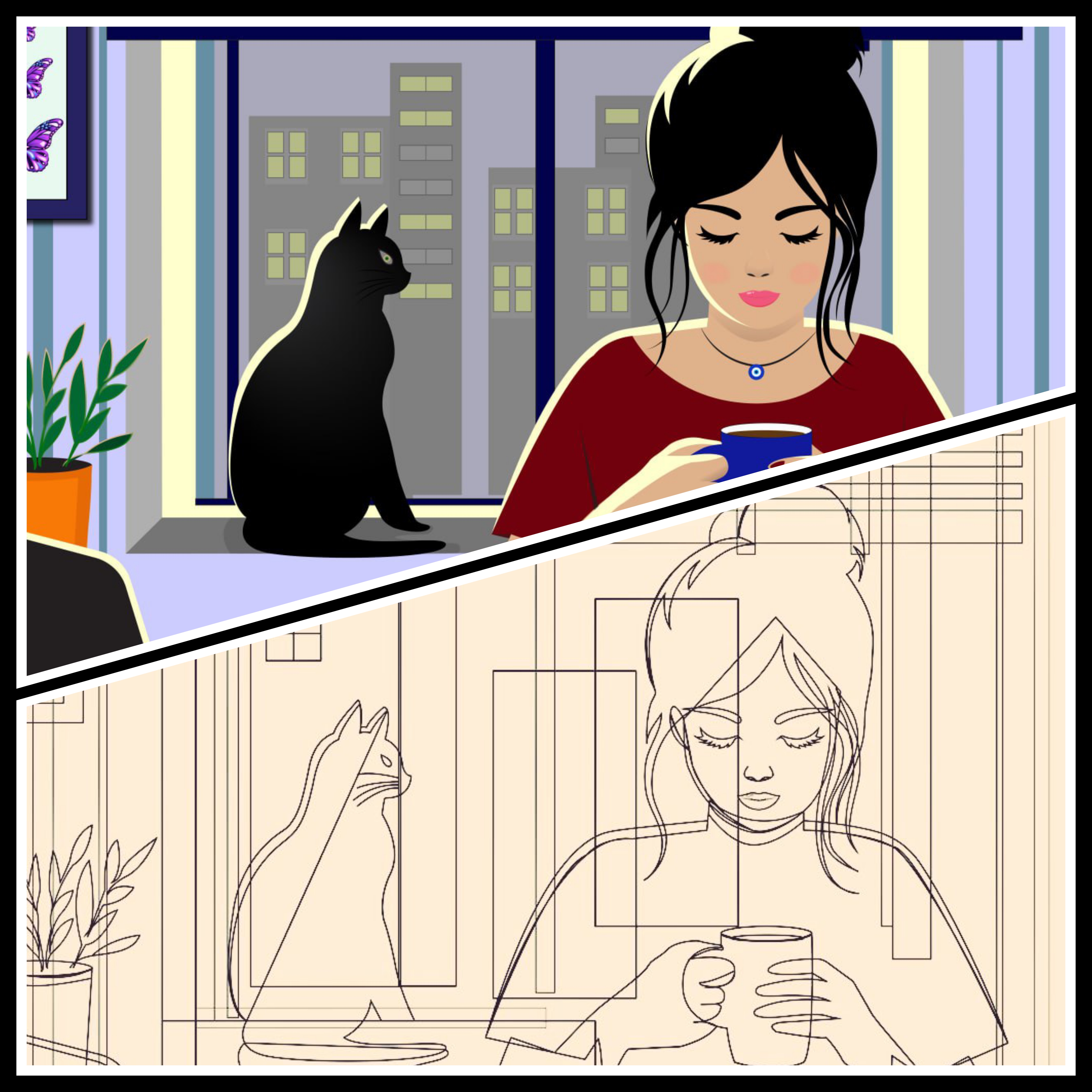 A Common Day, vector, Wip🪻 #18