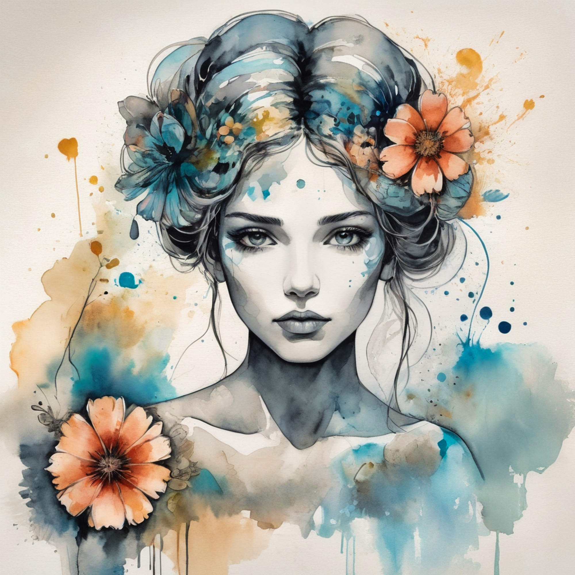 Ink and Watercolor Experiments #5